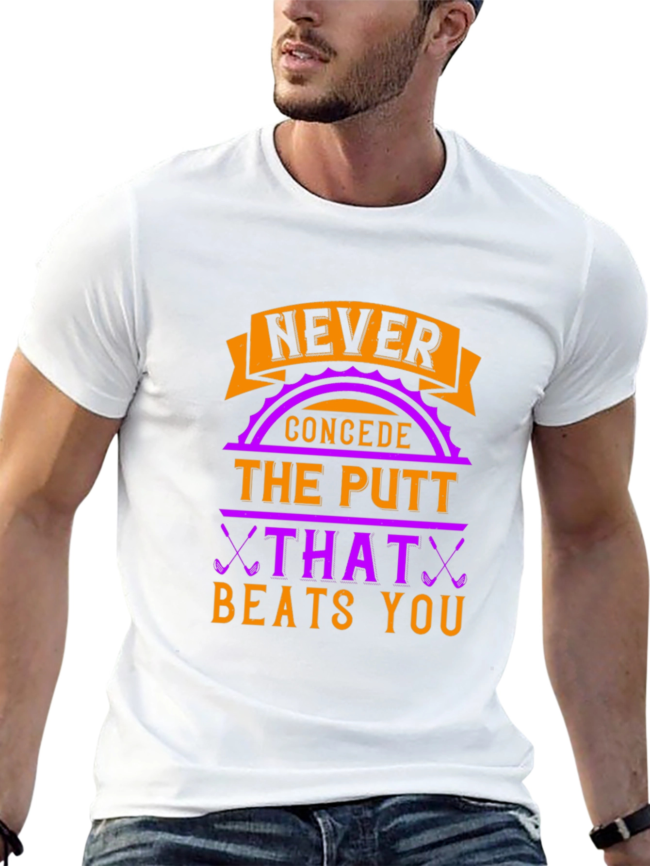 Never Concede Golf T-Shirt - Funny Golf Gift