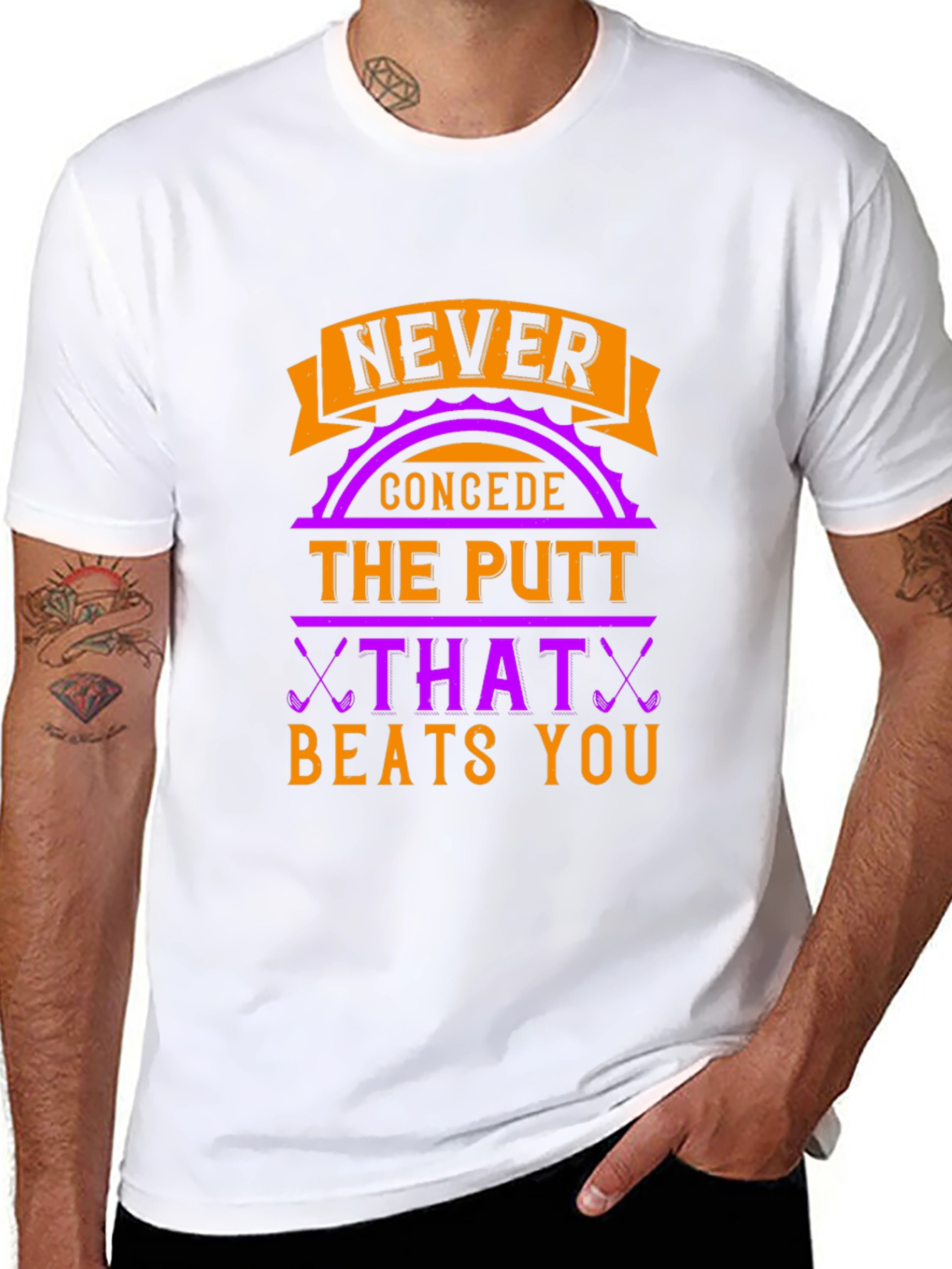 Never Concede Golf T-Shirt - Funny Golf Gift