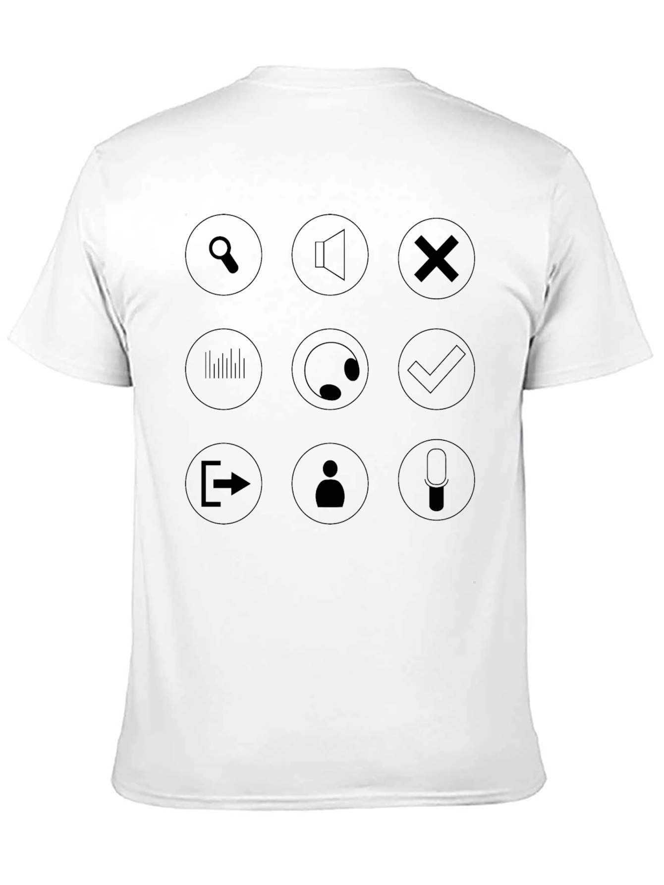 Graphic Icon Tee - Modern Black T-Shirt