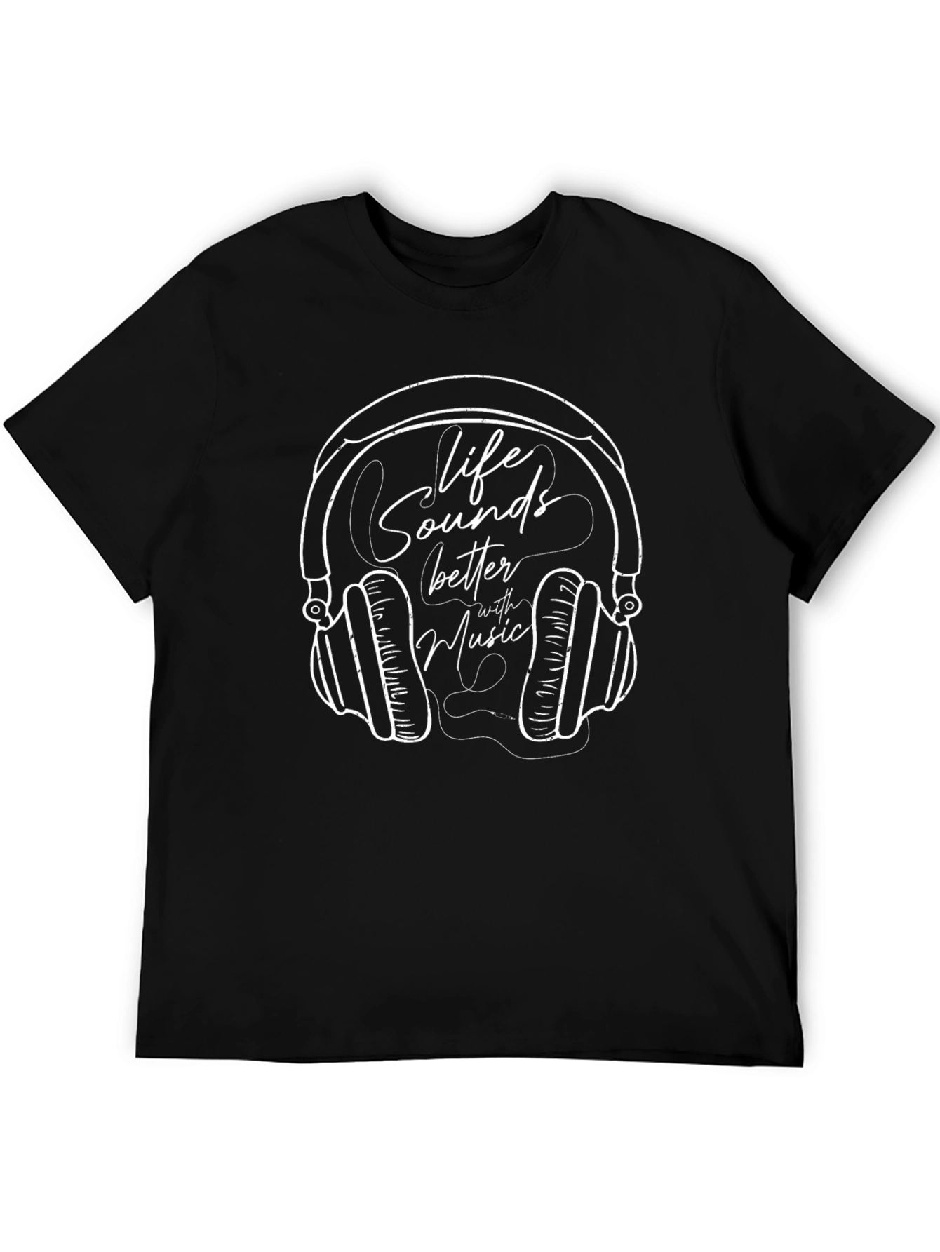 Life Sounds Better with Music T-Shirt