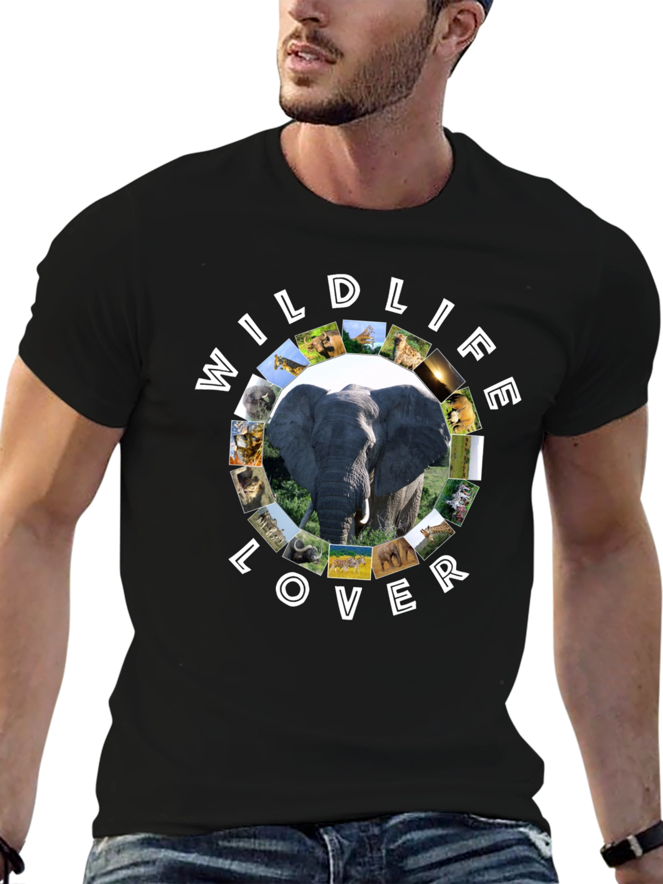Wildlife Lover Graphic T-Shirt | Animal Print Tee