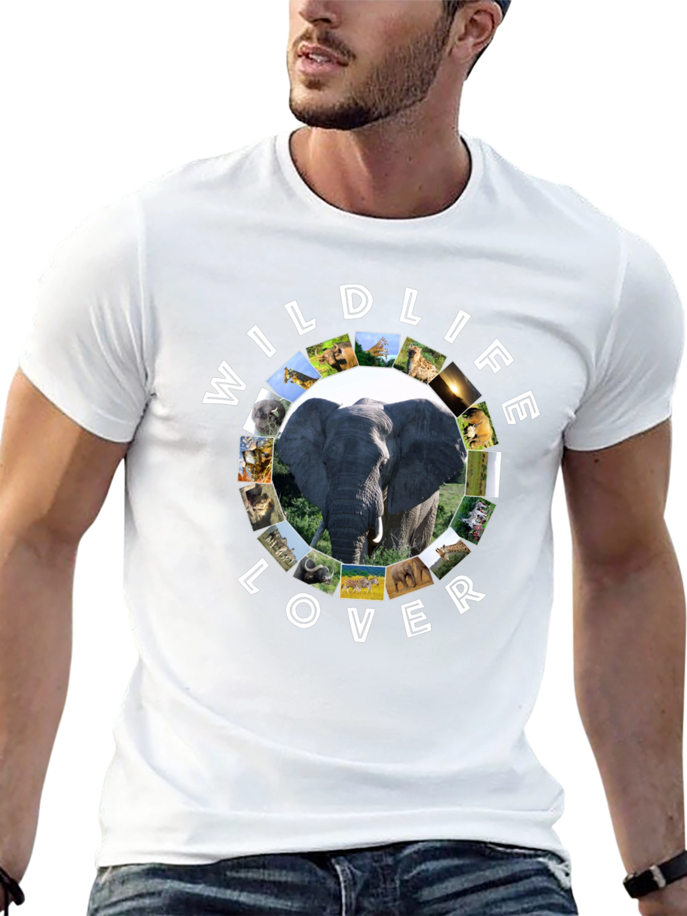Wildlife Lover Graphic T-Shirt | Animal Print Tee