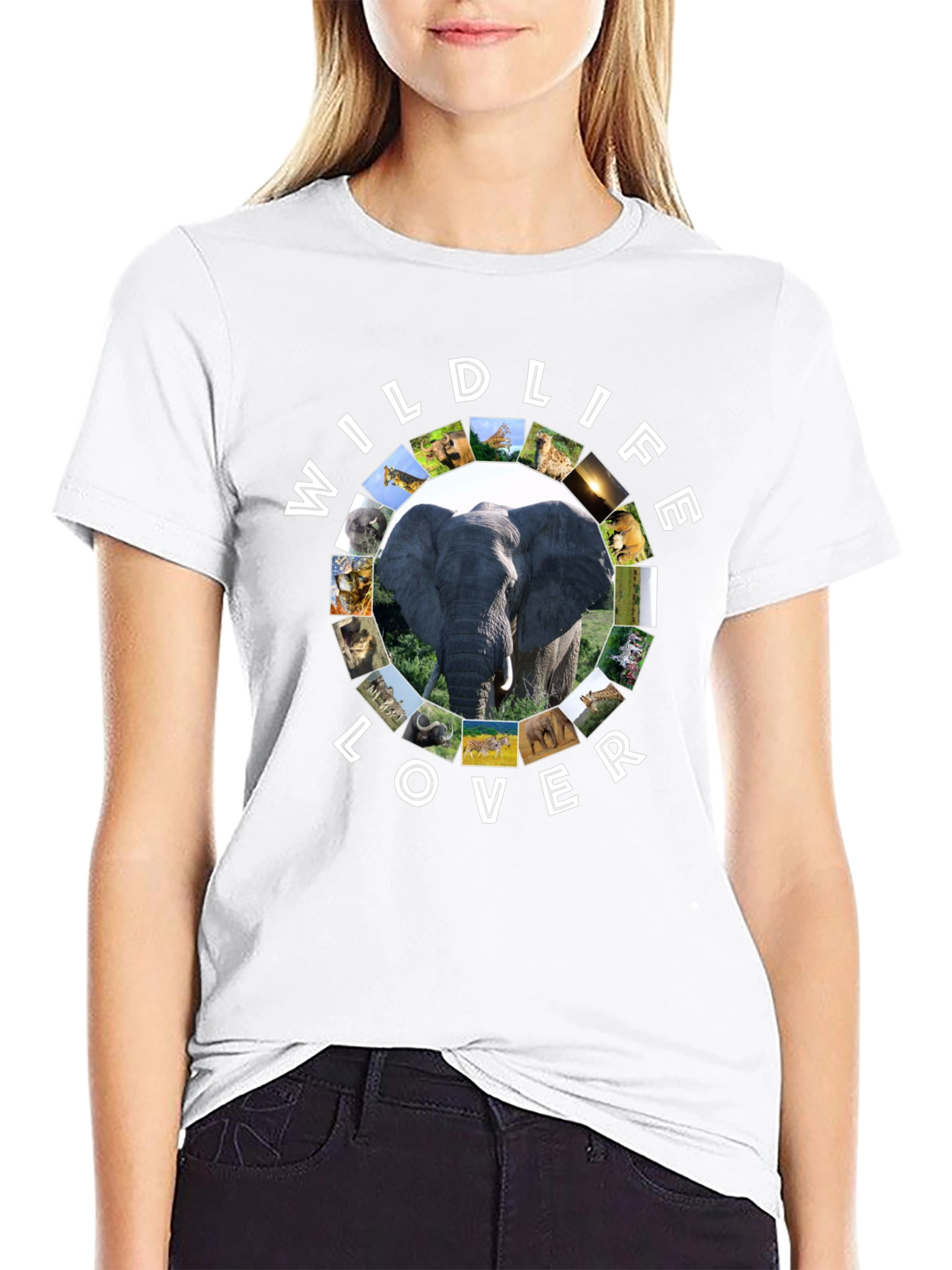 Wildlife Lover Graphic T-Shirt | Animal Print Tee