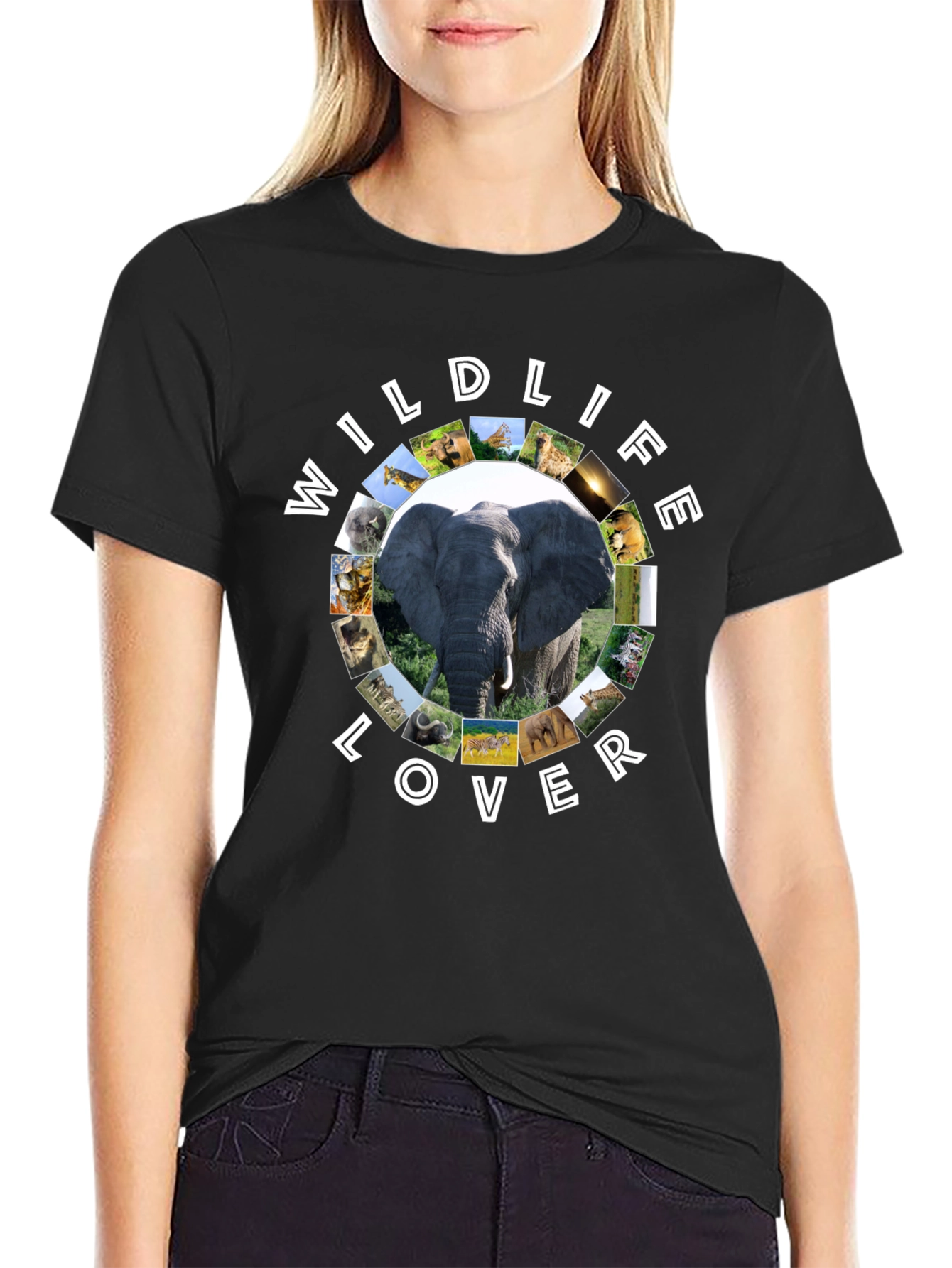 Wildlife Lover Graphic T-Shirt | Animal Print Tee