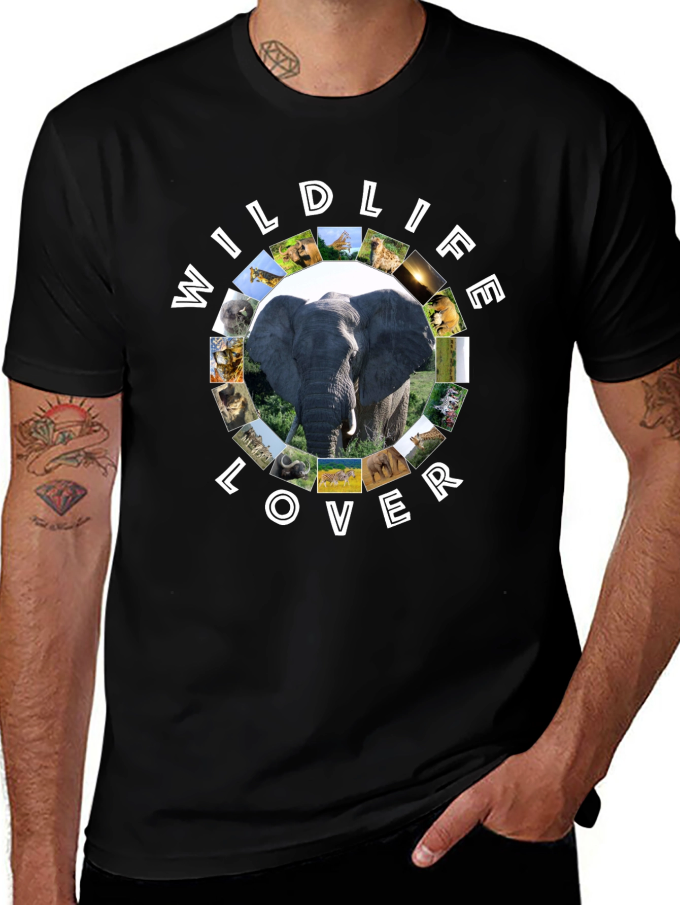 Wildlife Lover Graphic T-Shirt | Animal Print Tee