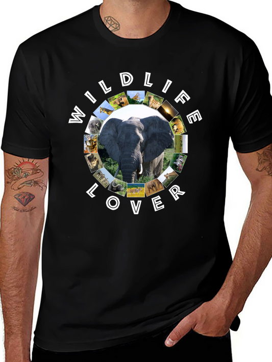 Wildlife Lover Graphic T-Shirt | Animal Print Tee