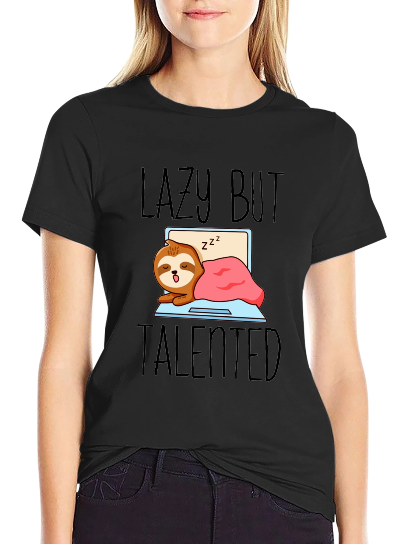 Lazy But Talented Sloth T-Shirt - Funny Graphic Tee