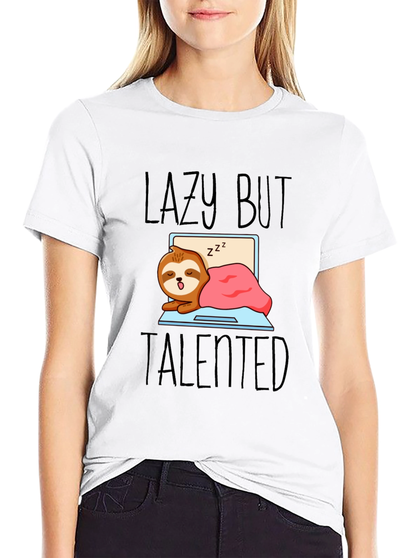Lazy But Talented Sloth T-Shirt - Funny Graphic Tee