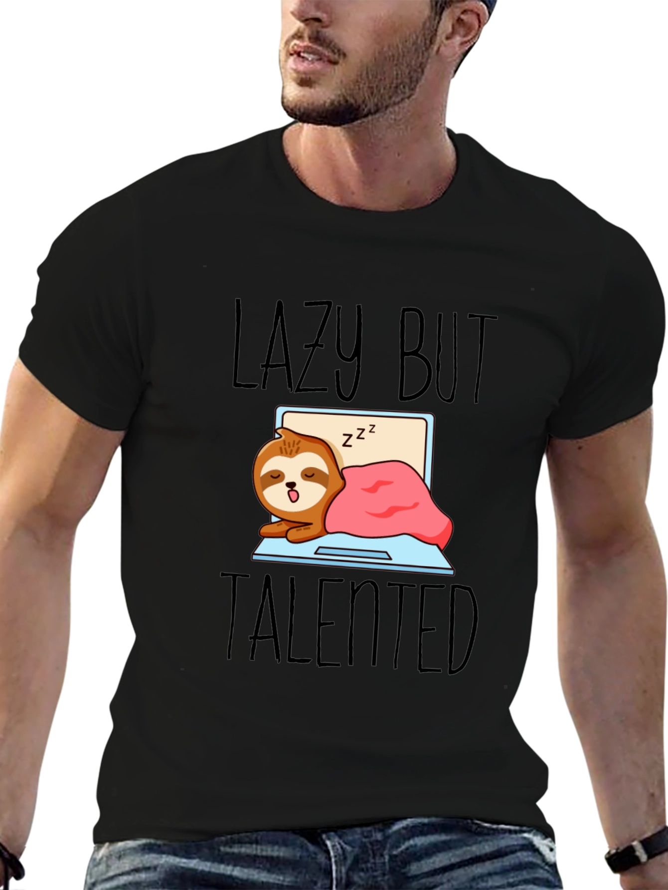 Lazy But Talented Sloth T-Shirt - Funny Graphic Tee