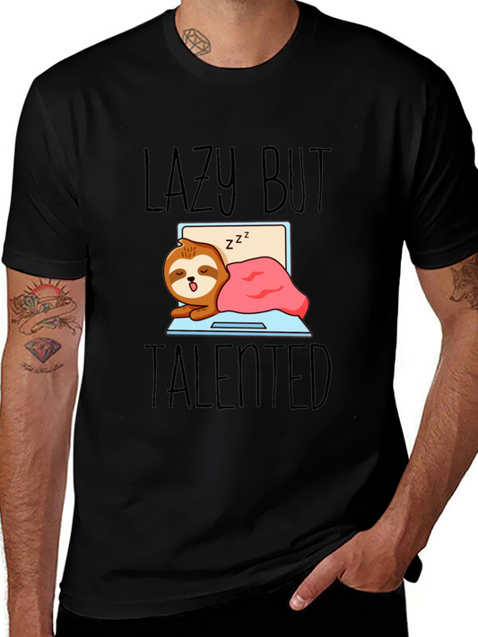 Lazy But Talented Sloth T-Shirt - Funny Graphic Tee