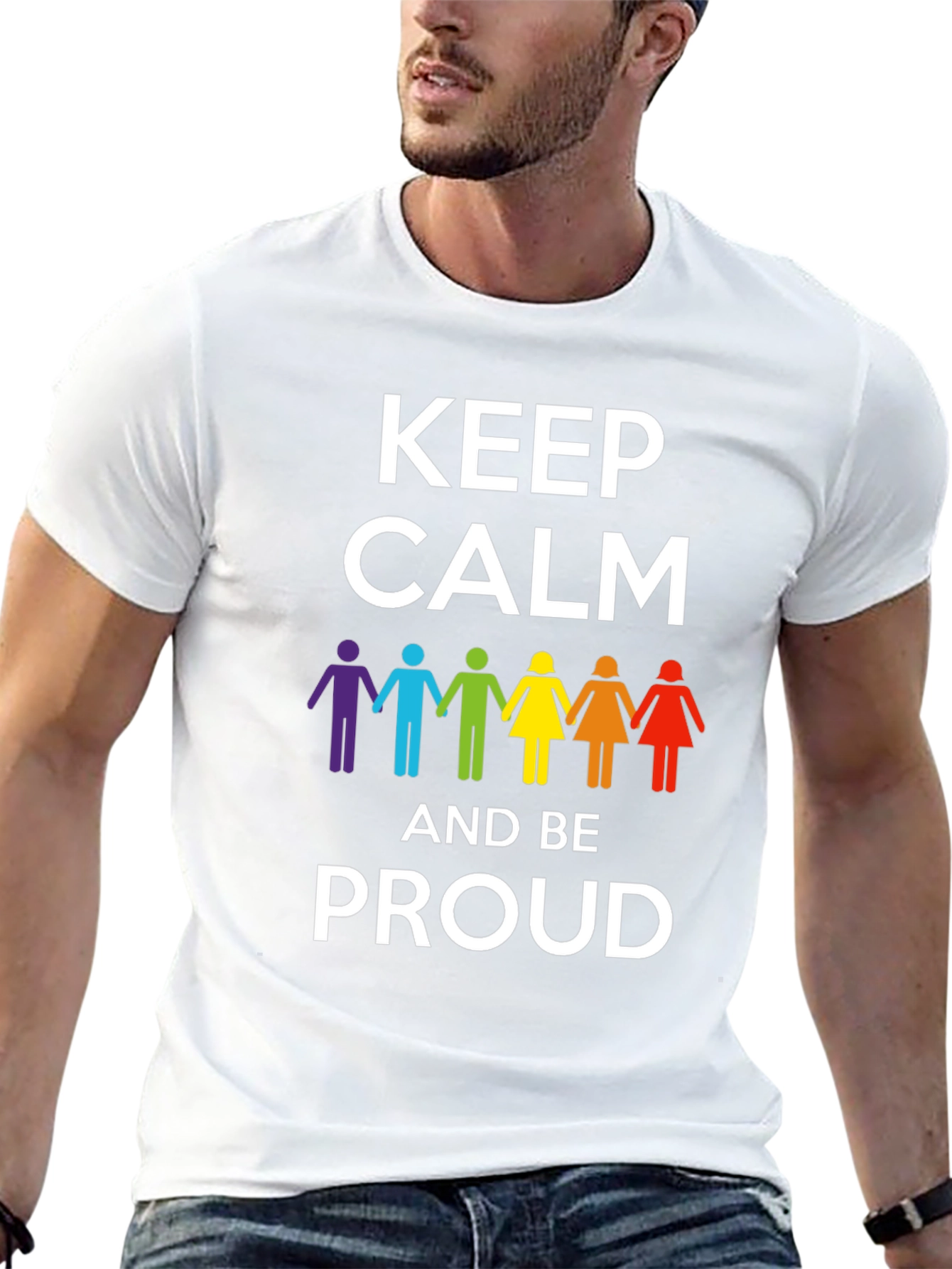 Keep Calm & Be Proud LGBT Pride T-Shirt