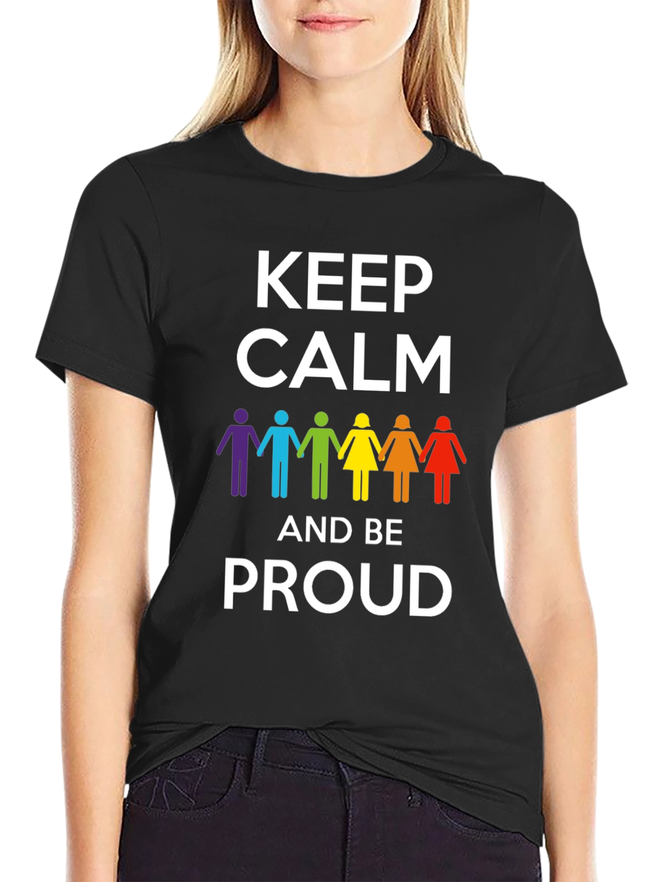 Keep Calm & Be Proud LGBT Pride T-Shirt