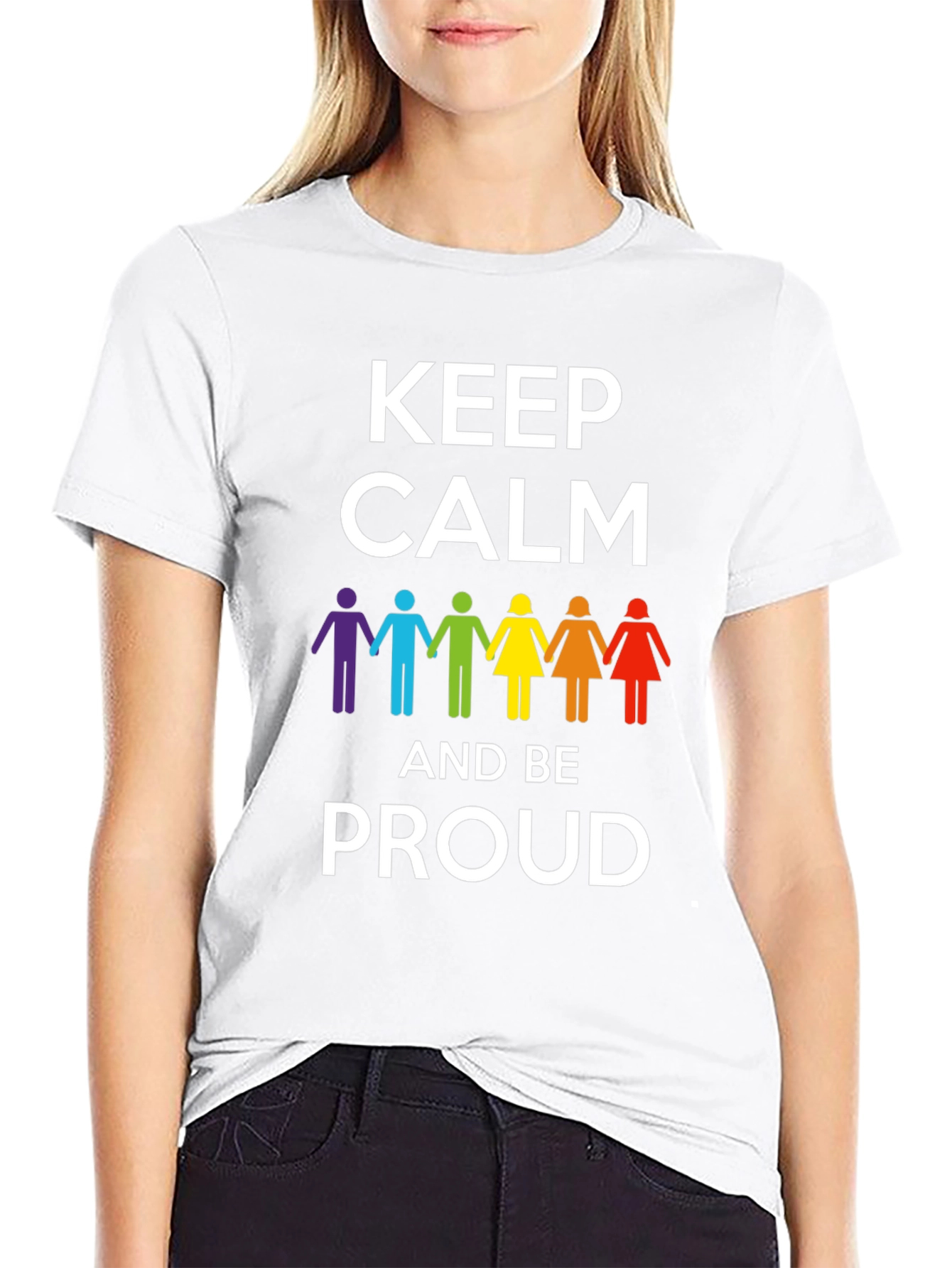 Keep Calm & Be Proud LGBT Pride T-Shirt