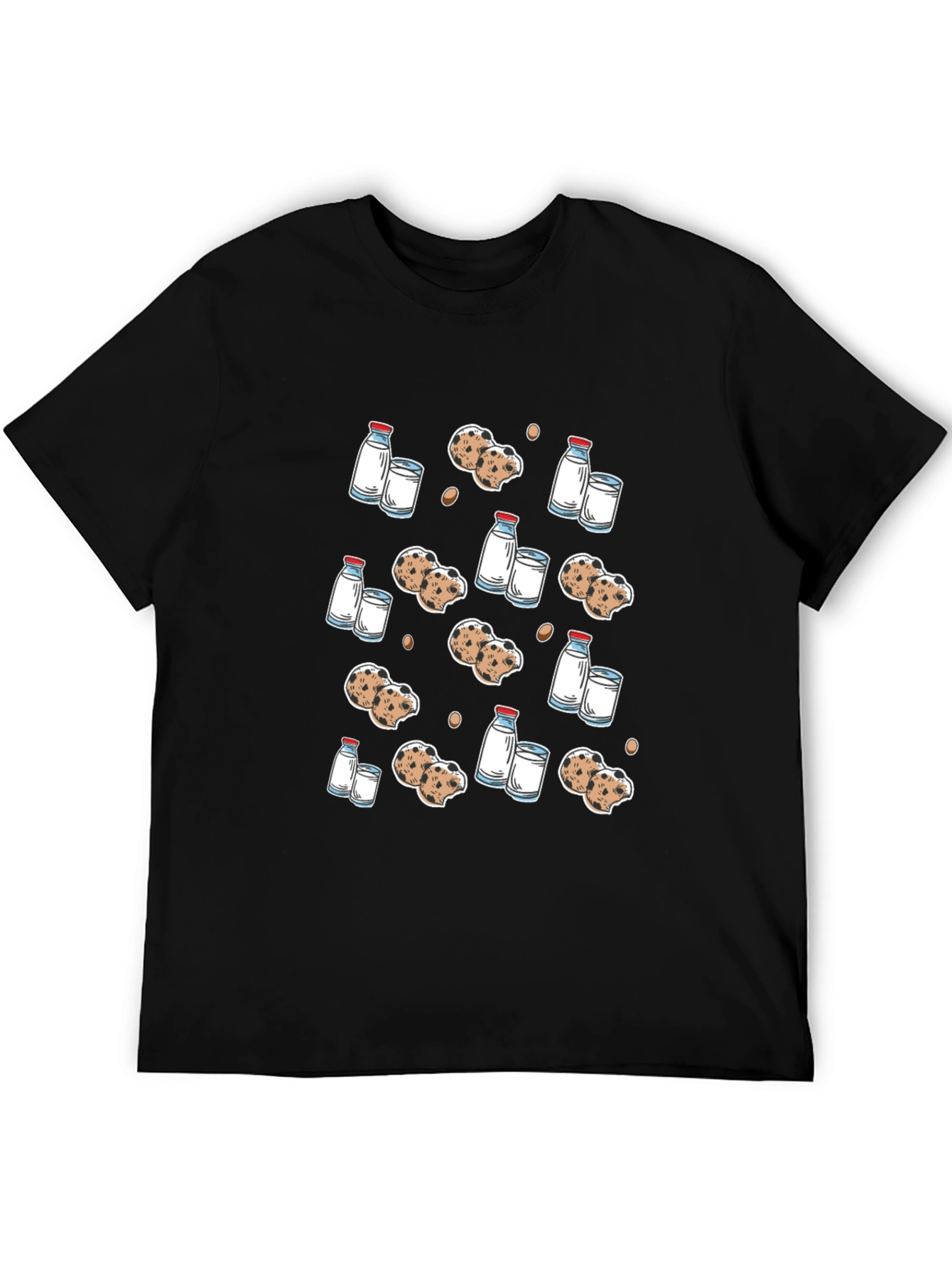 Milk & Cookies Graphic Tee - Black T-Shirt