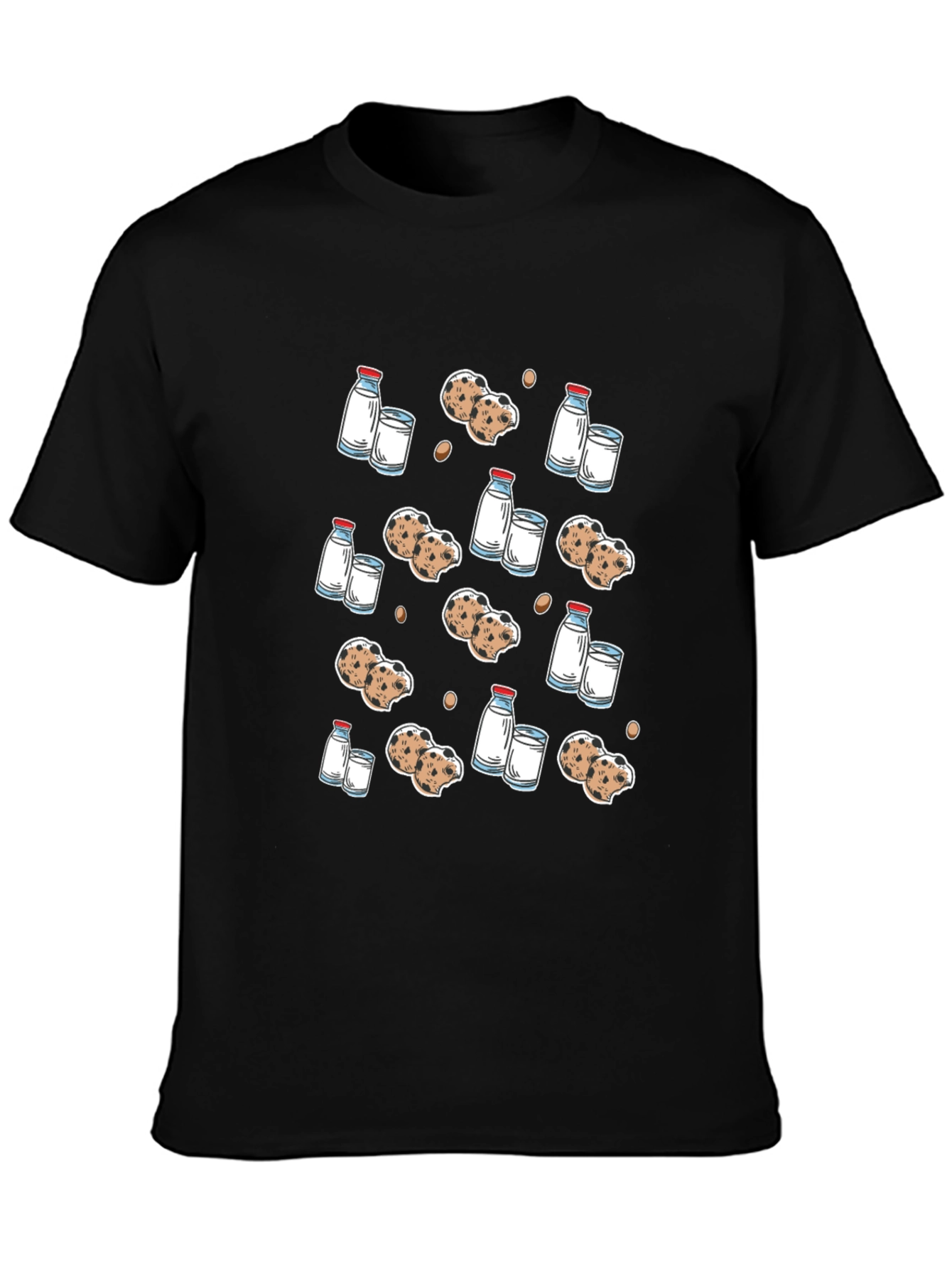 Milk & Cookies Graphic Tee - Black T-Shirt