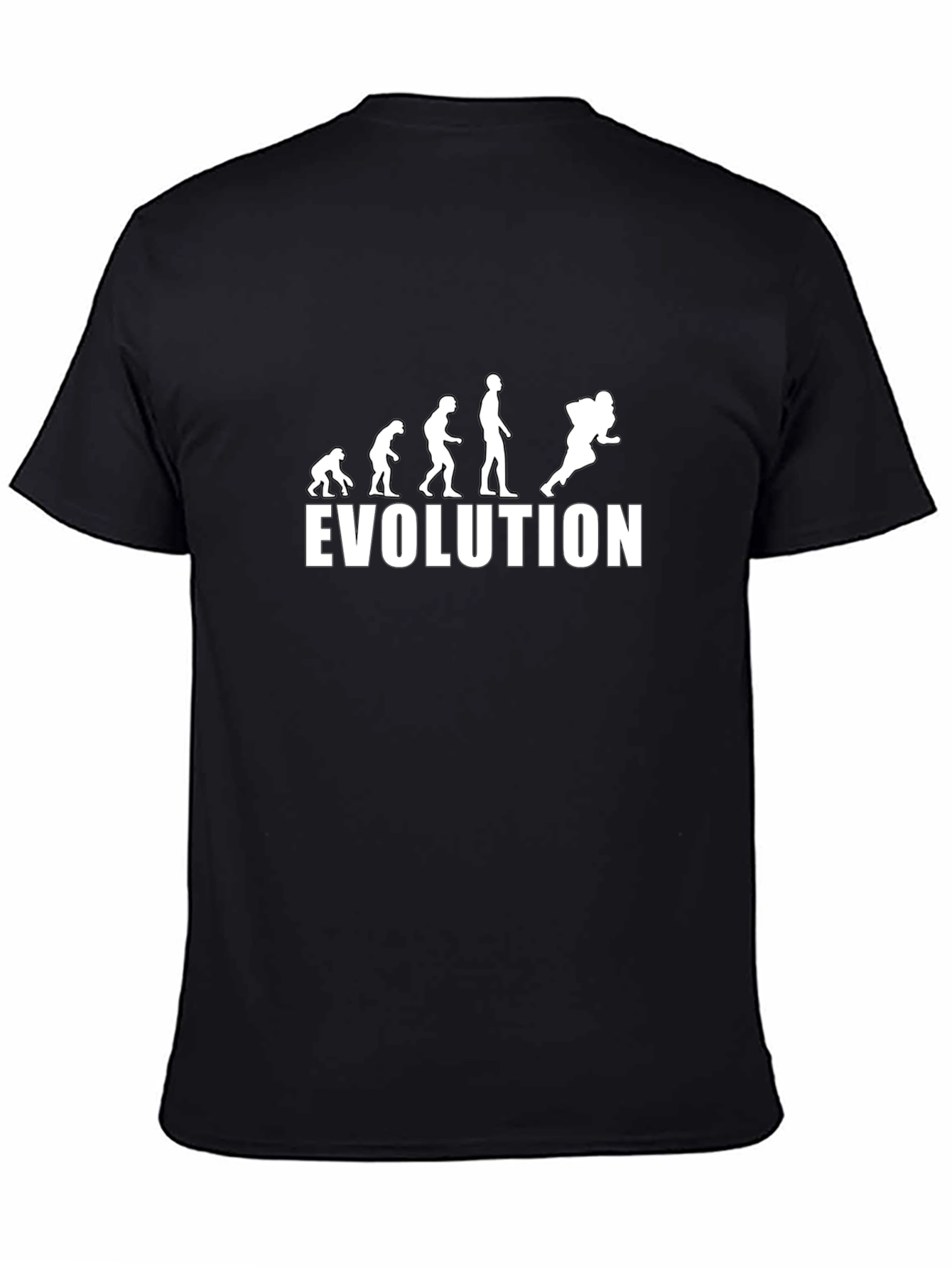 Evolution of Football T-Shirt - Black Cotton Tee