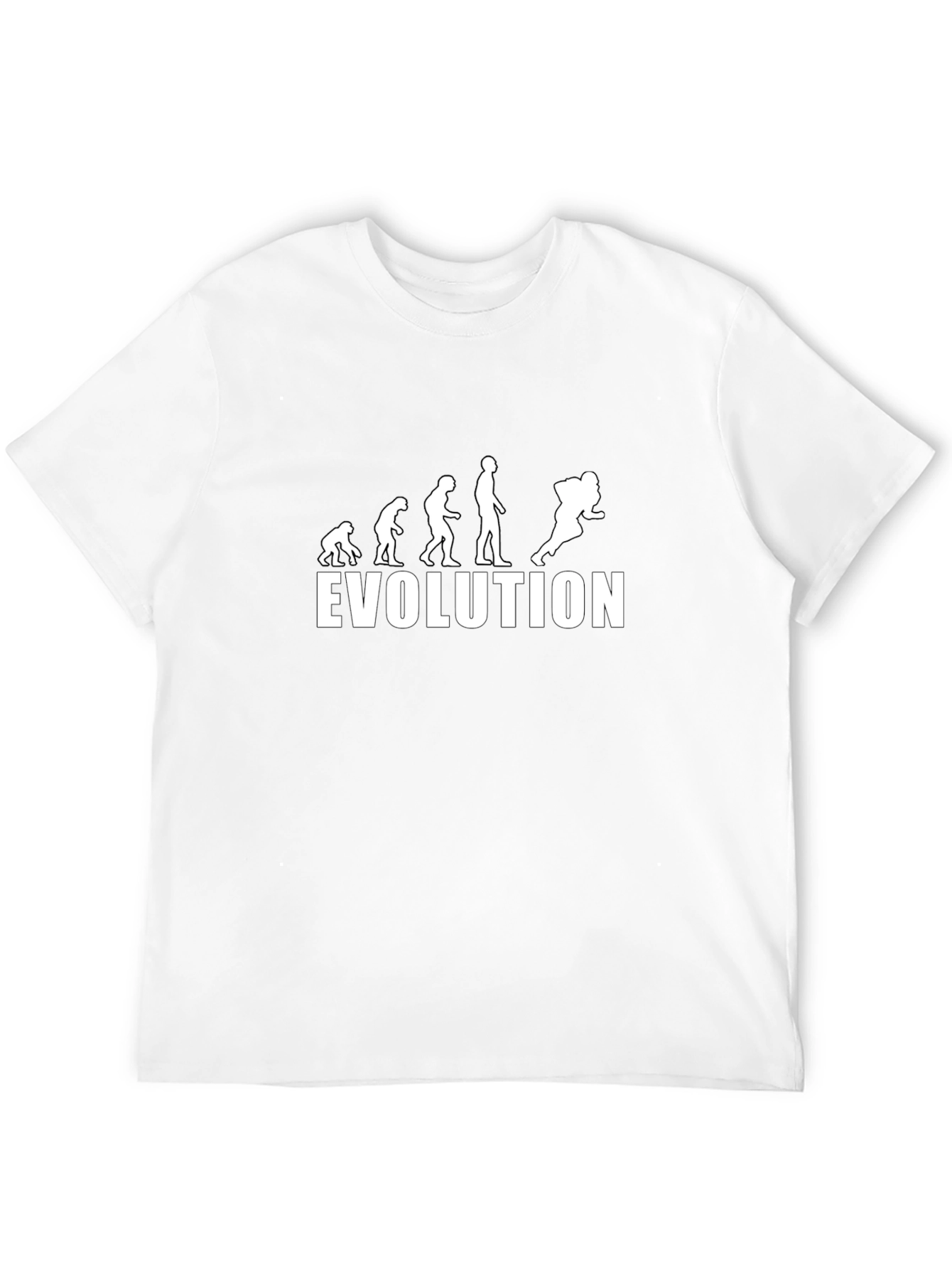 Evolution of Football T-Shirt - Black Cotton Tee