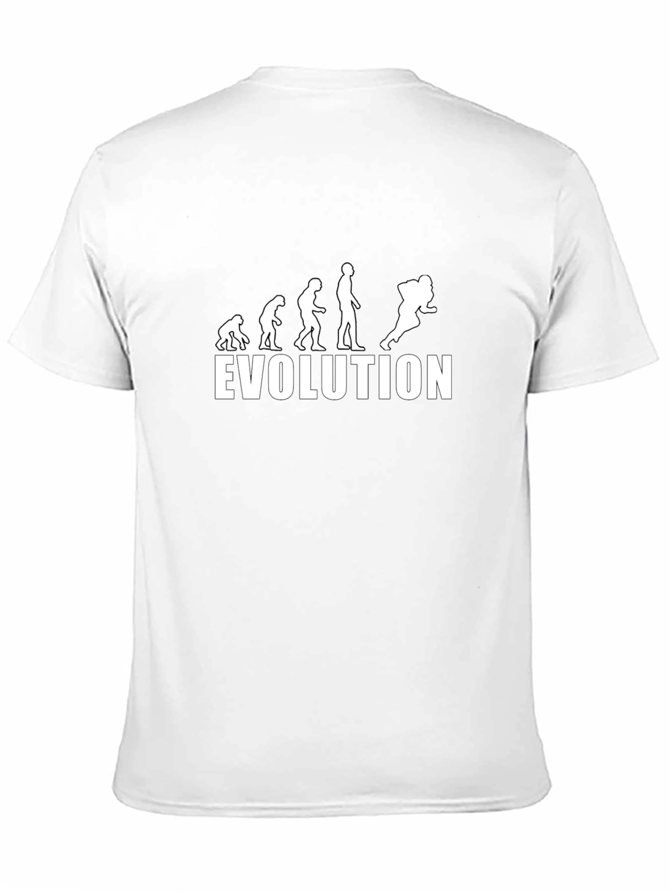 Evolution of Football T-Shirt - Black Cotton Tee