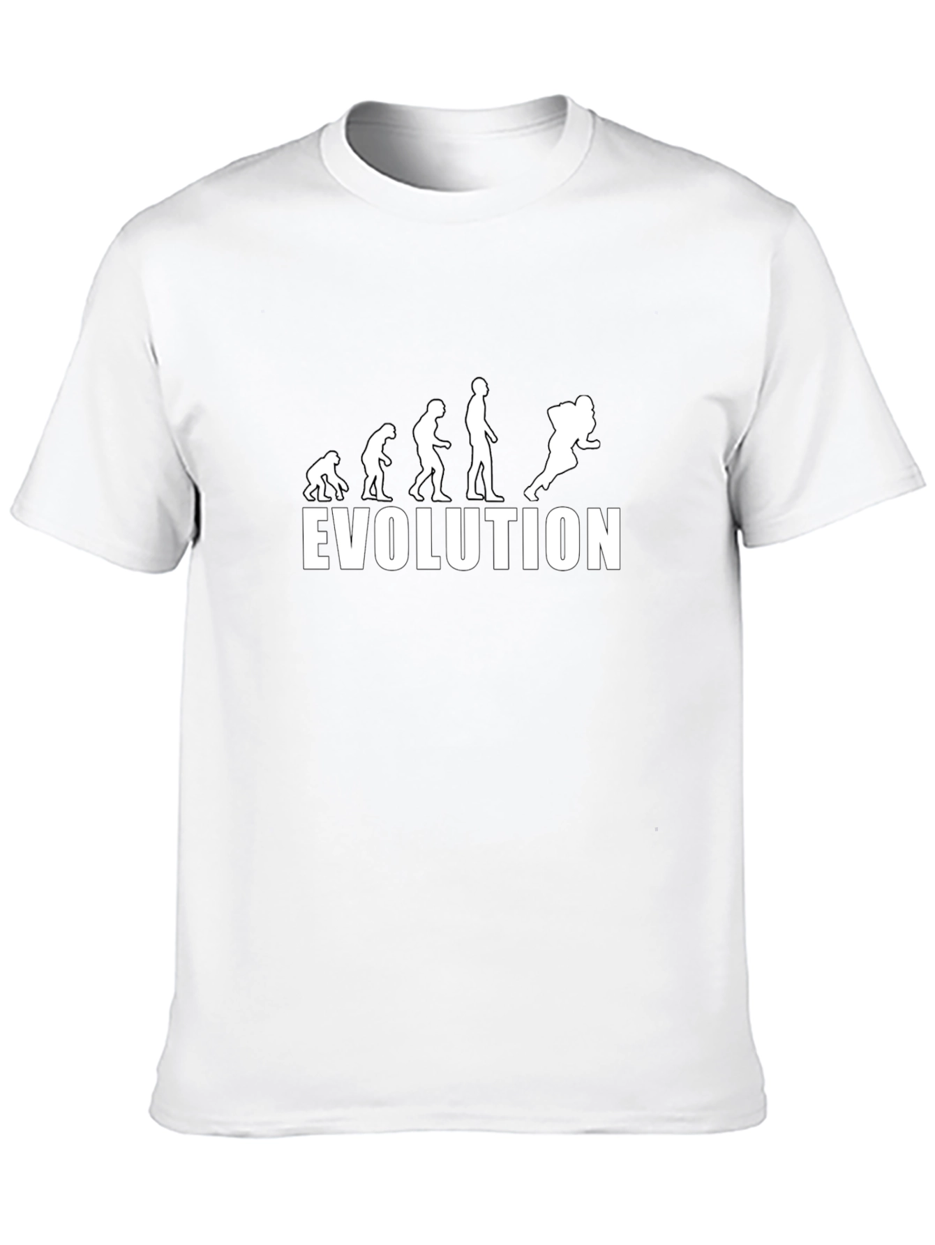 Evolution of Football T-Shirt - Black Cotton Tee