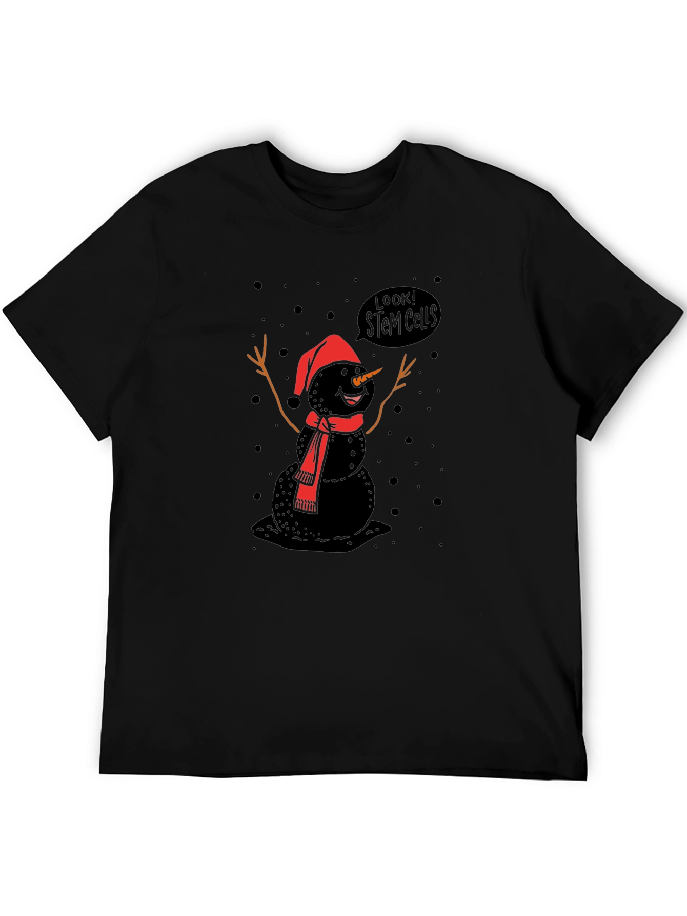Look! Stem Cells Black Graphic Tee