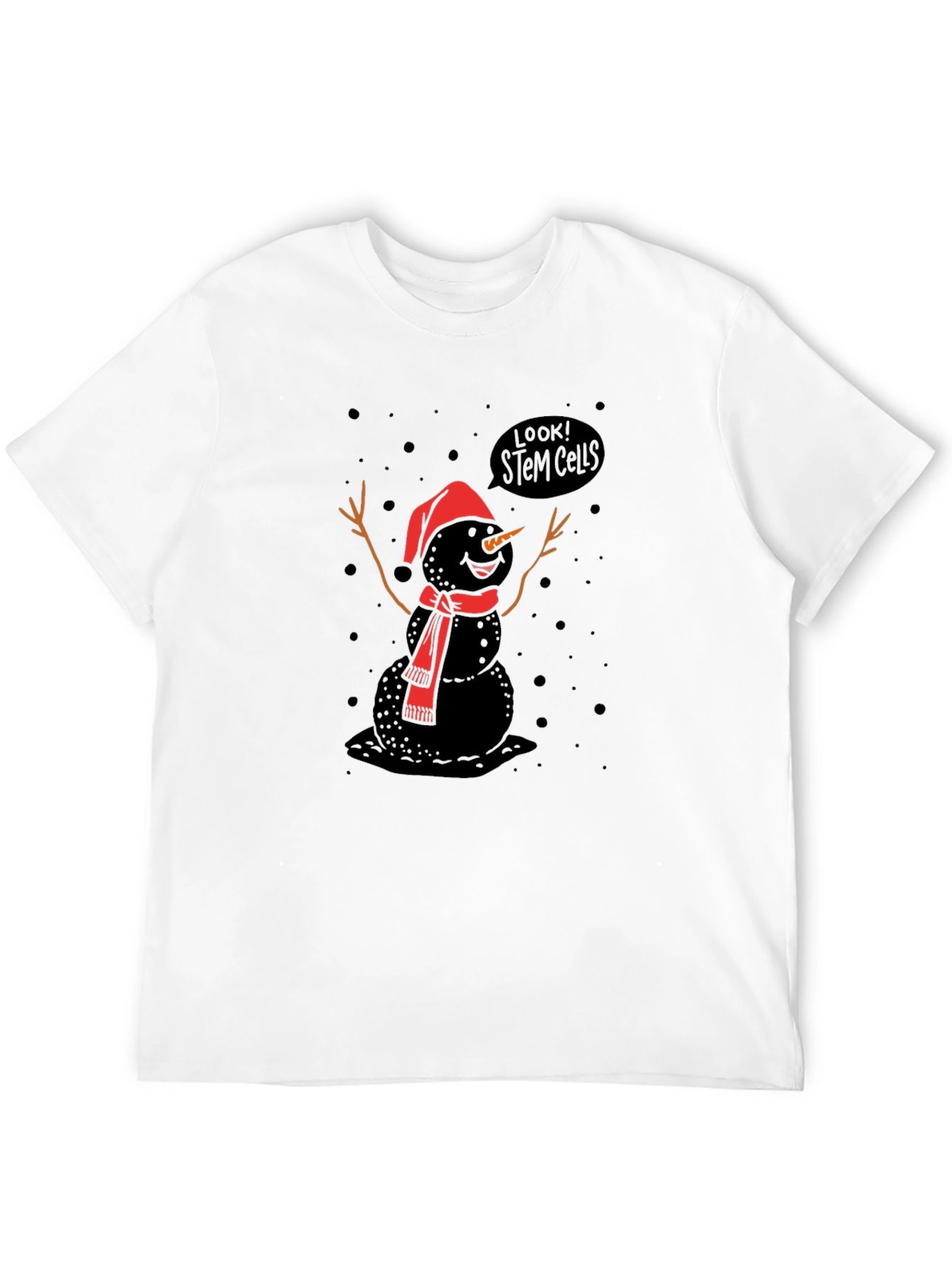 Look! Stem Cells Black Graphic Tee