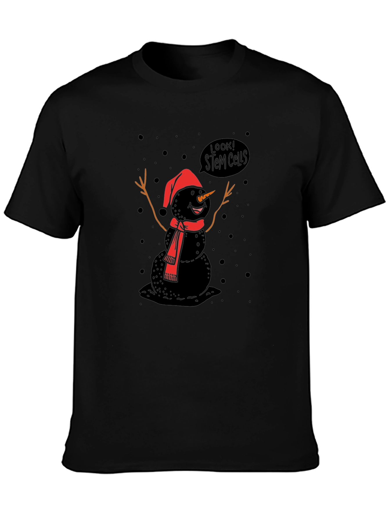 Look! Stem Cells Black Graphic Tee