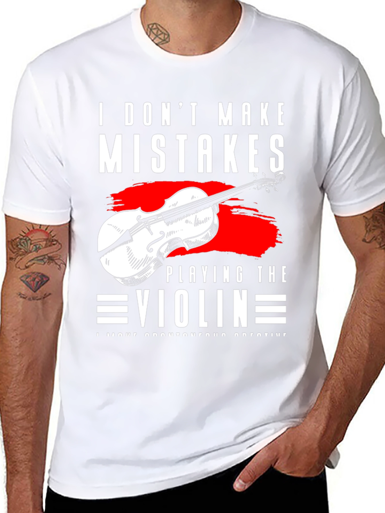 I Dont Make Mistakes Playing Violin T-Shirt