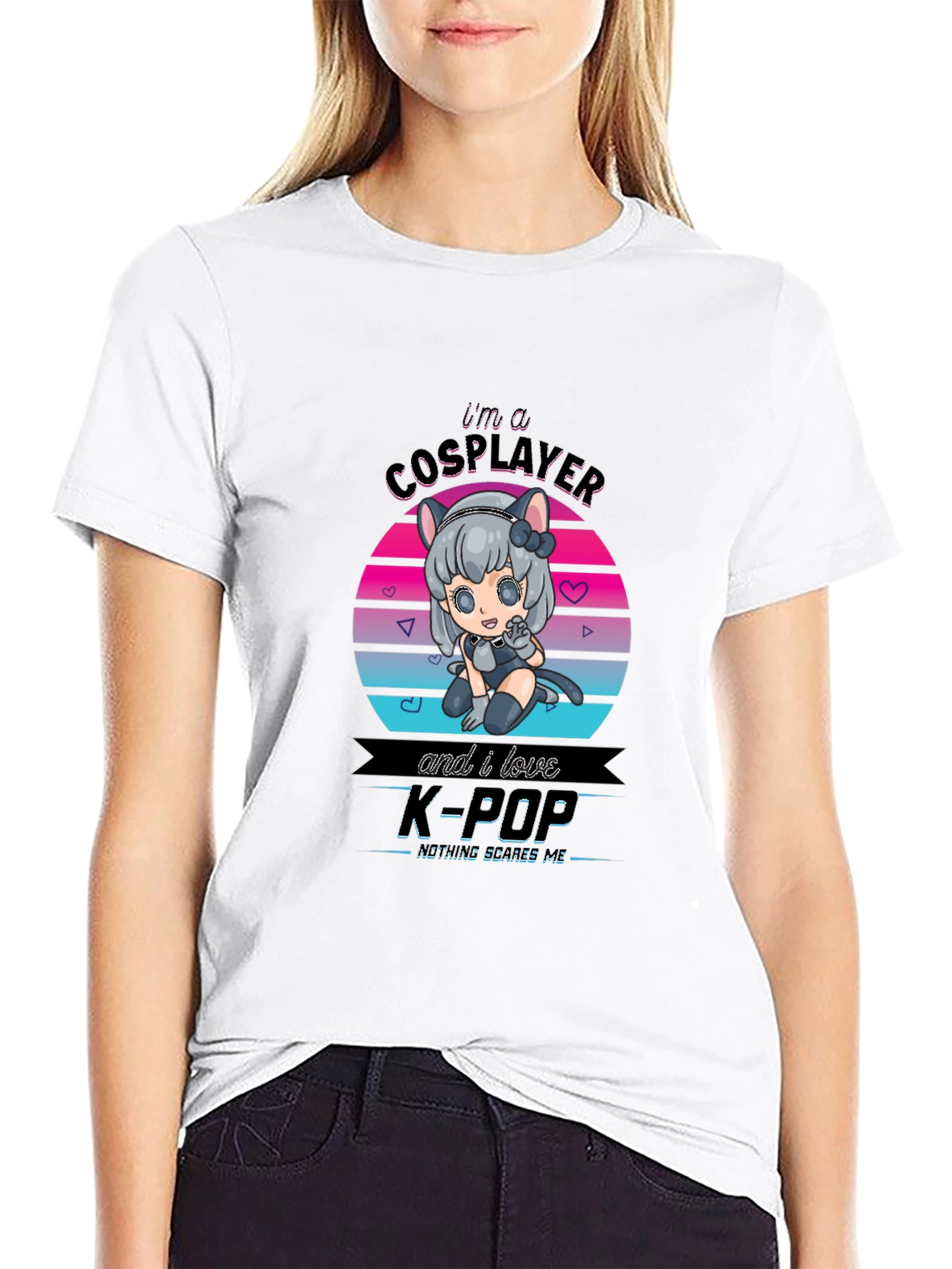Cosplayer K-Pop T-Shirt Anime Graphic Tee