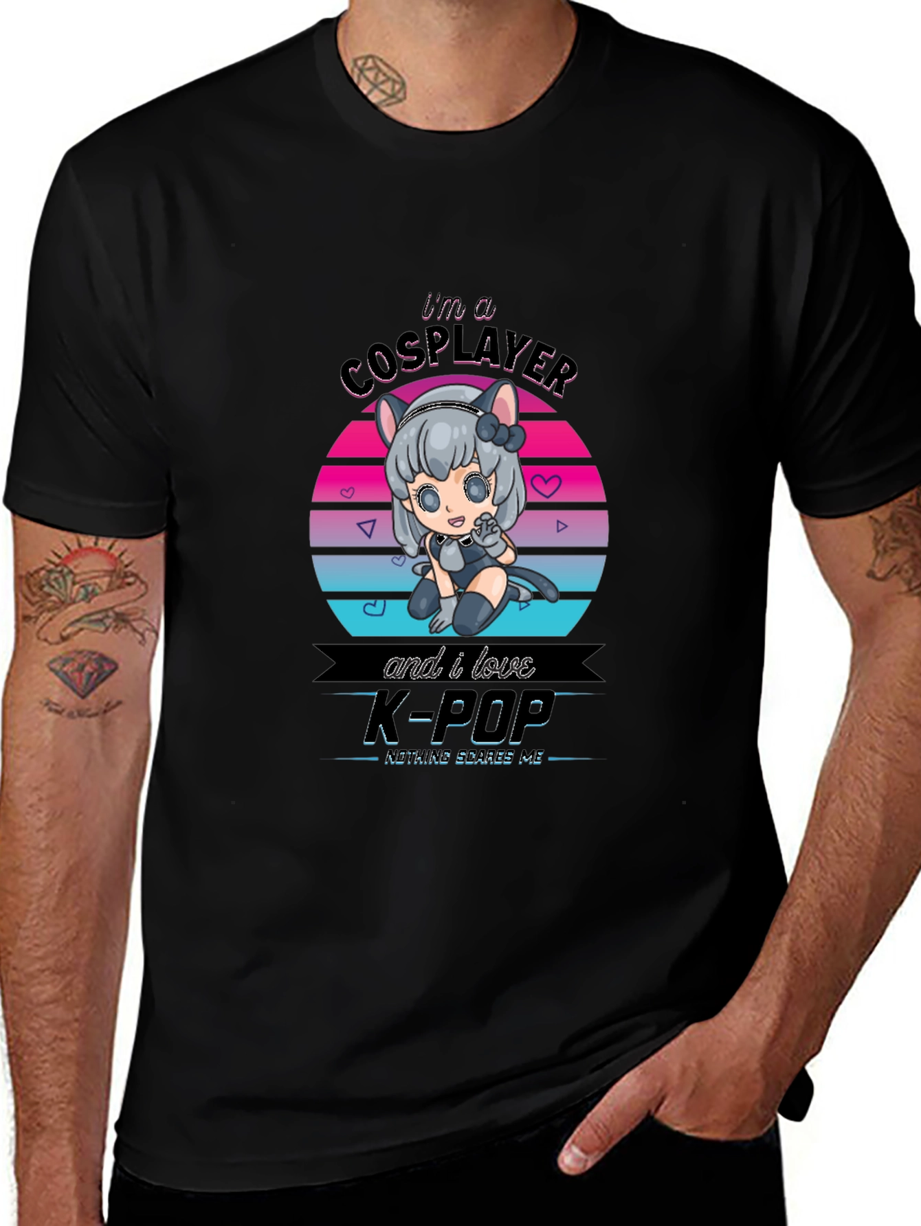 Cosplayer K-Pop T-Shirt Anime Graphic Tee