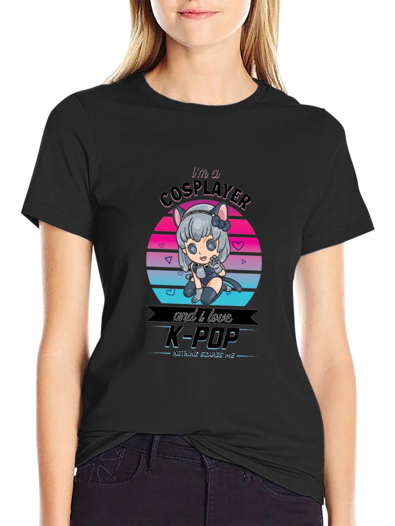 Cosplayer K-Pop T-Shirt Anime Graphic Tee
