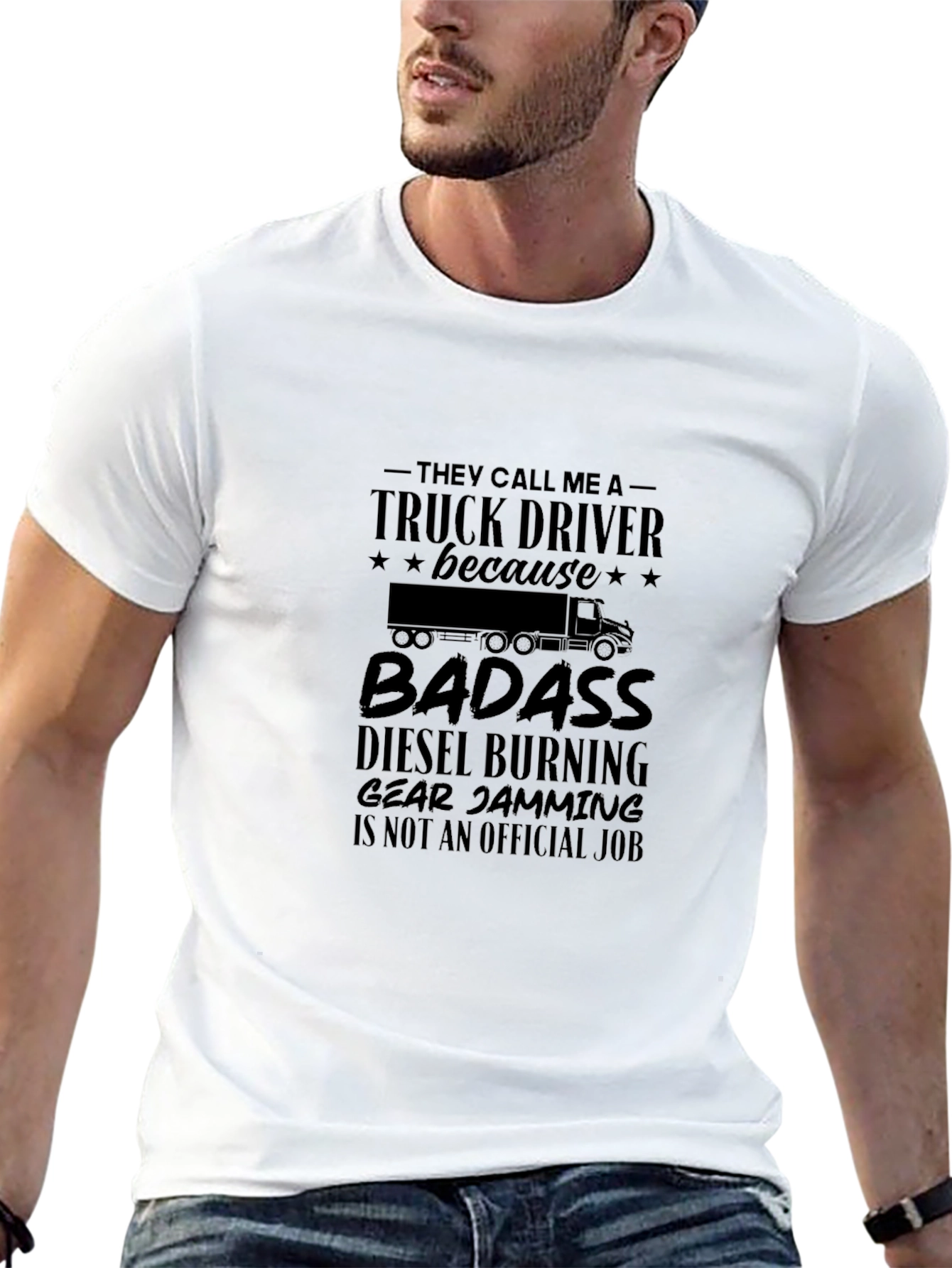 Truck Driver Badass Graphic Tee