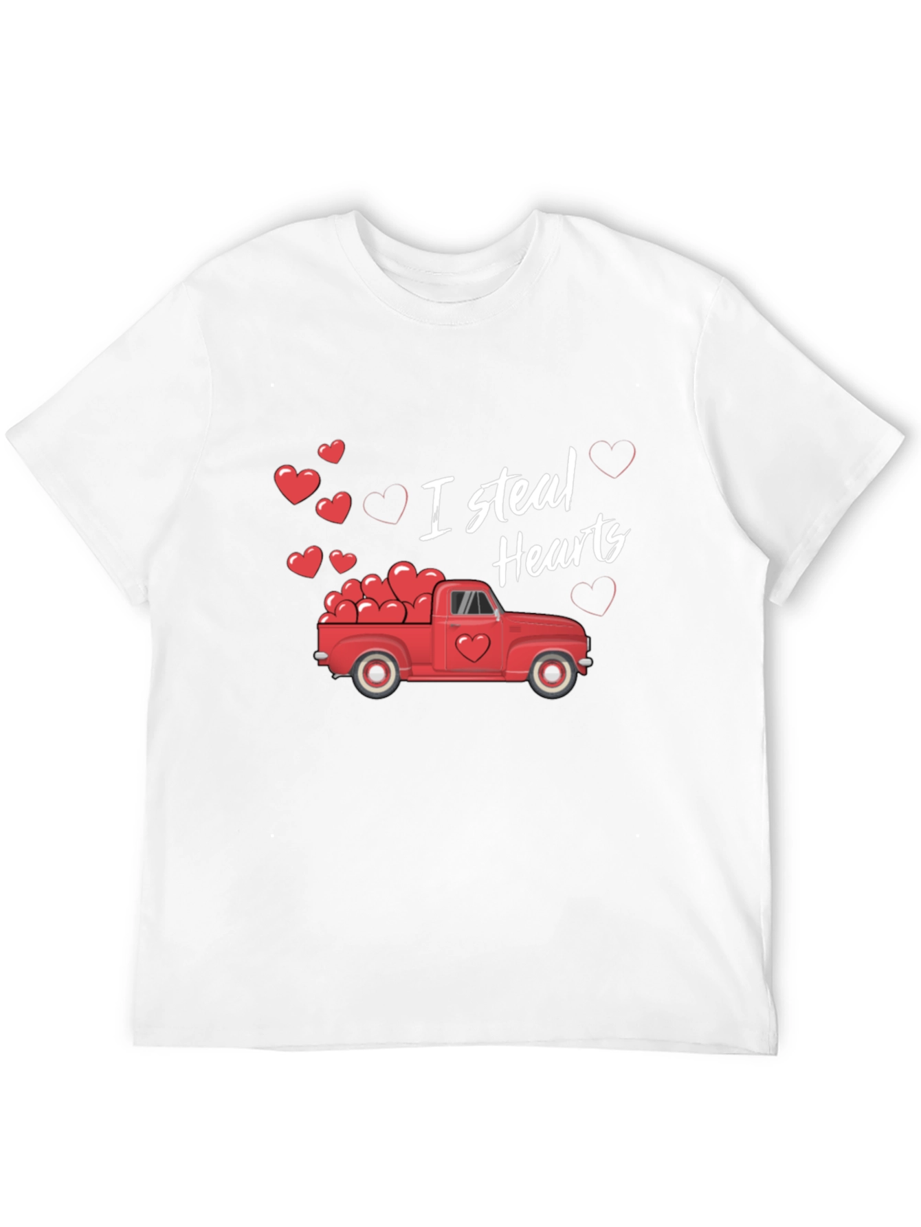 I Steal Hearts Valentines Day Truck Graphic Tee