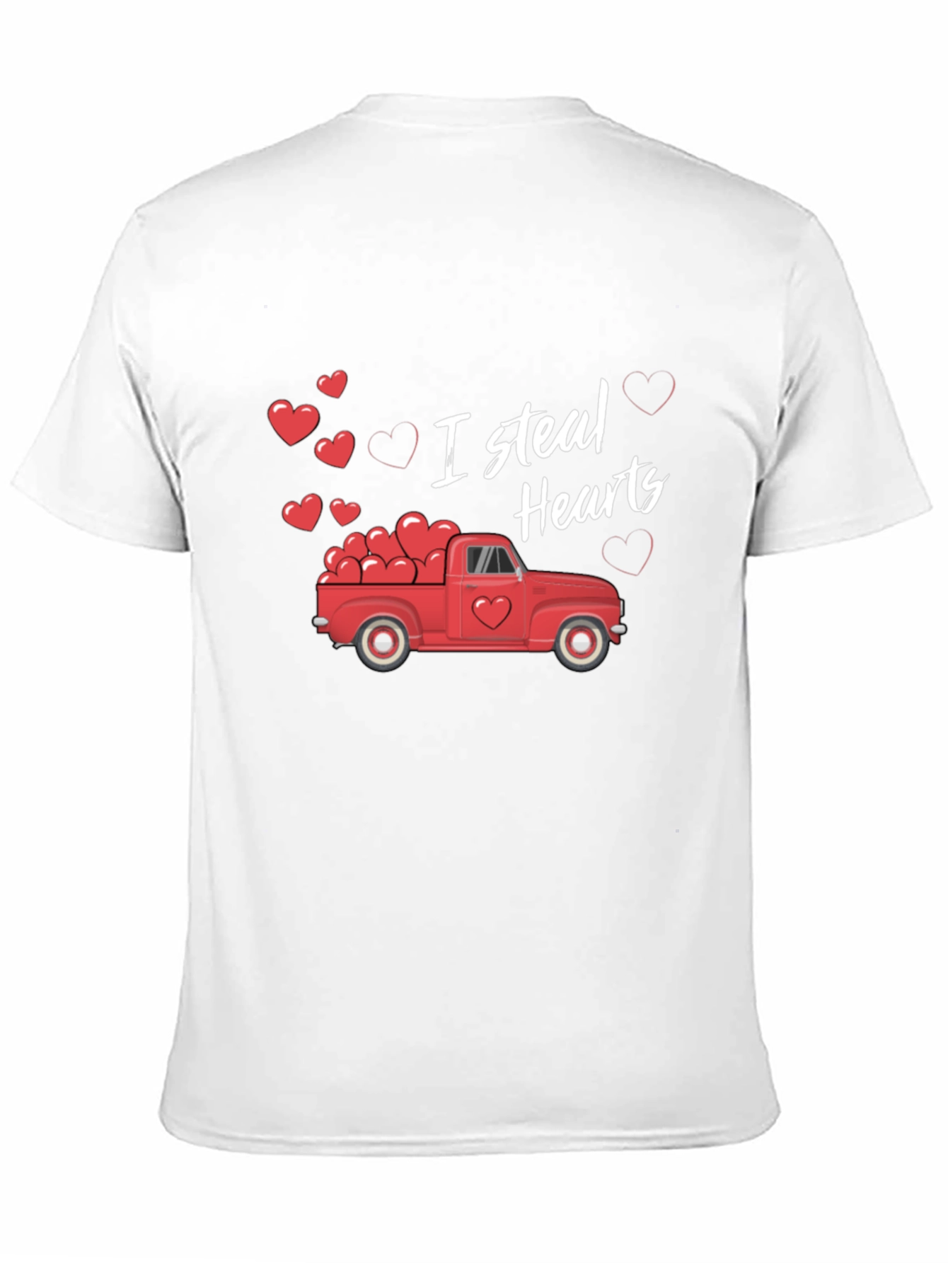 I Steal Hearts Valentines Day Truck Graphic Tee
