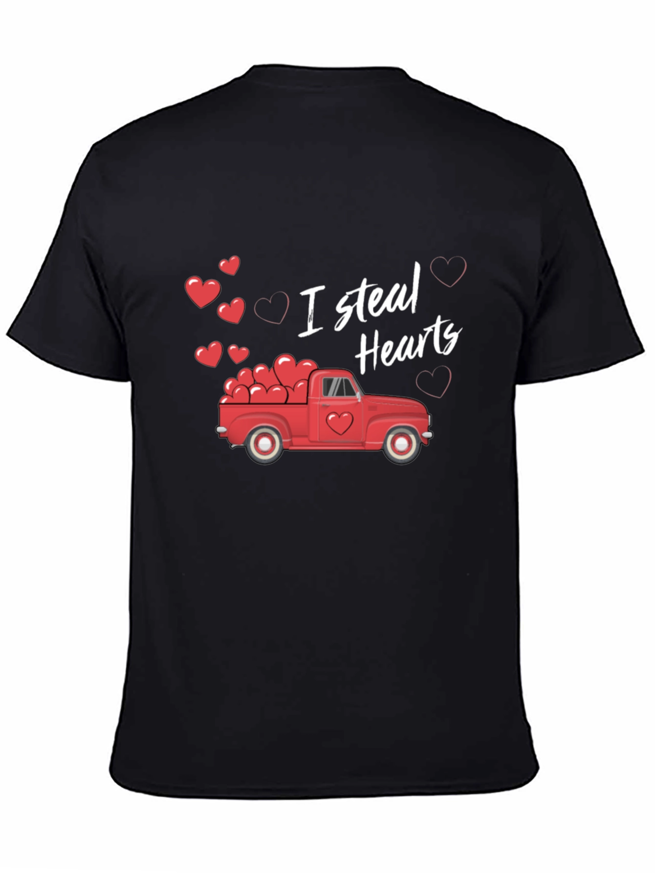 I Steal Hearts Valentines Day Truck Graphic Tee