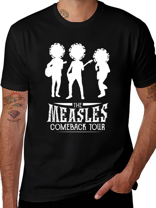 The Measles Comeback Tour Black Graphic Tee