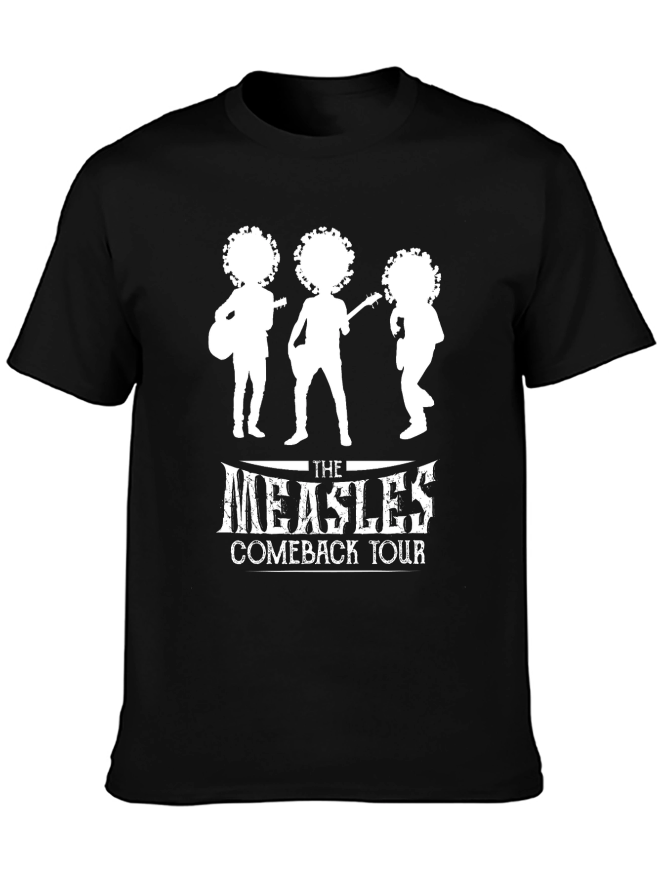The Measles Comeback Tour Black Graphic Tee