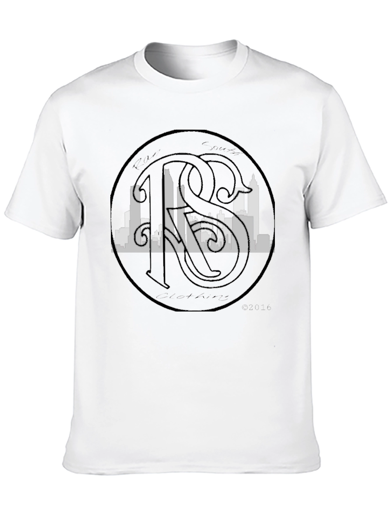 Retro Skyline Graphic Tee - Black