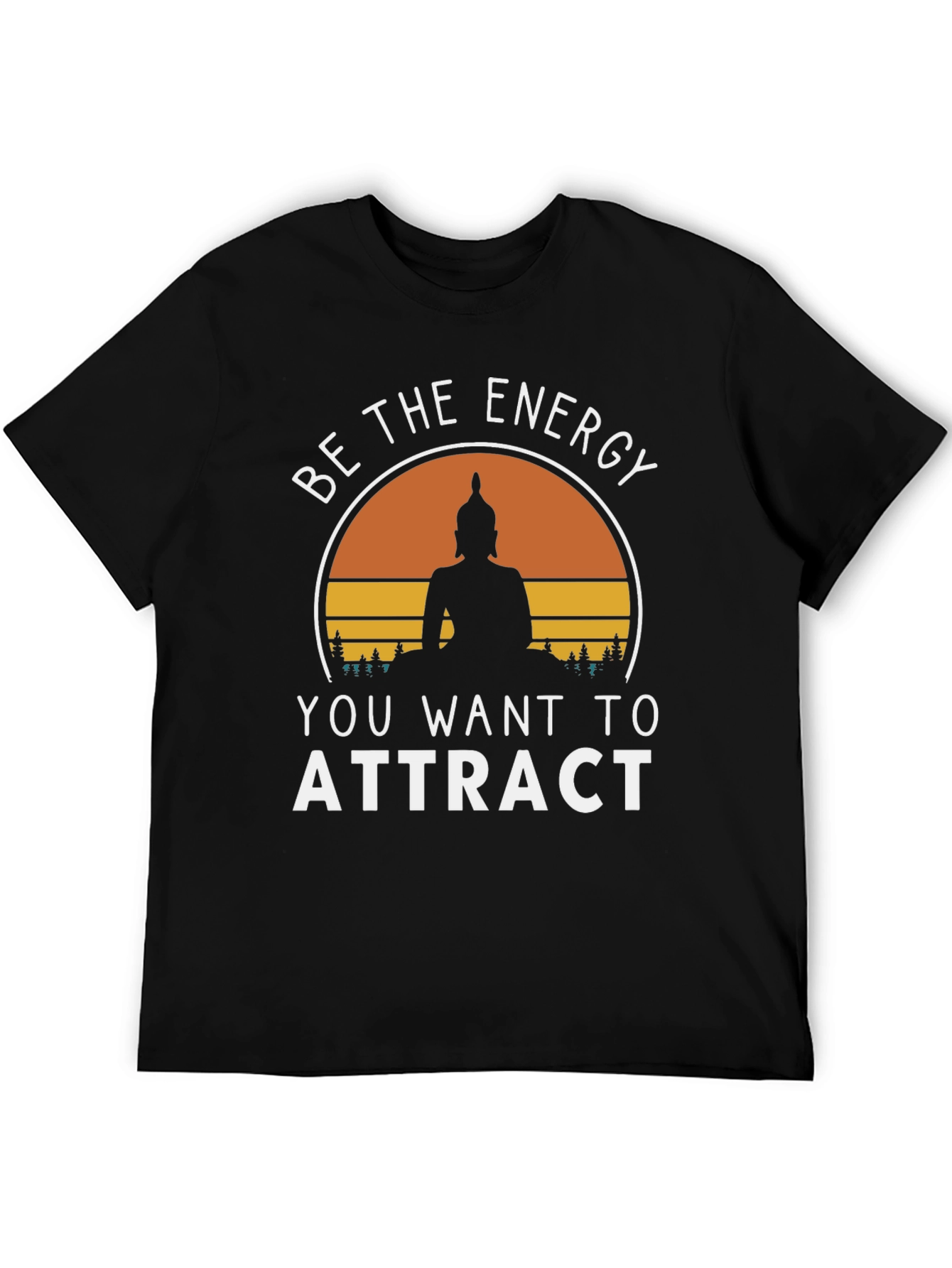 Energy Attract T-Shirt - Buddha Silhouette