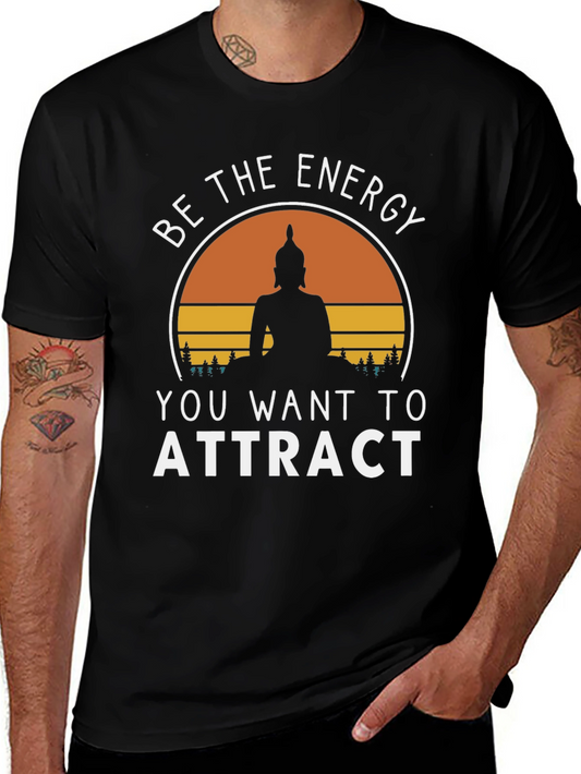 Energy Attract T-Shirt - Buddha Silhouette