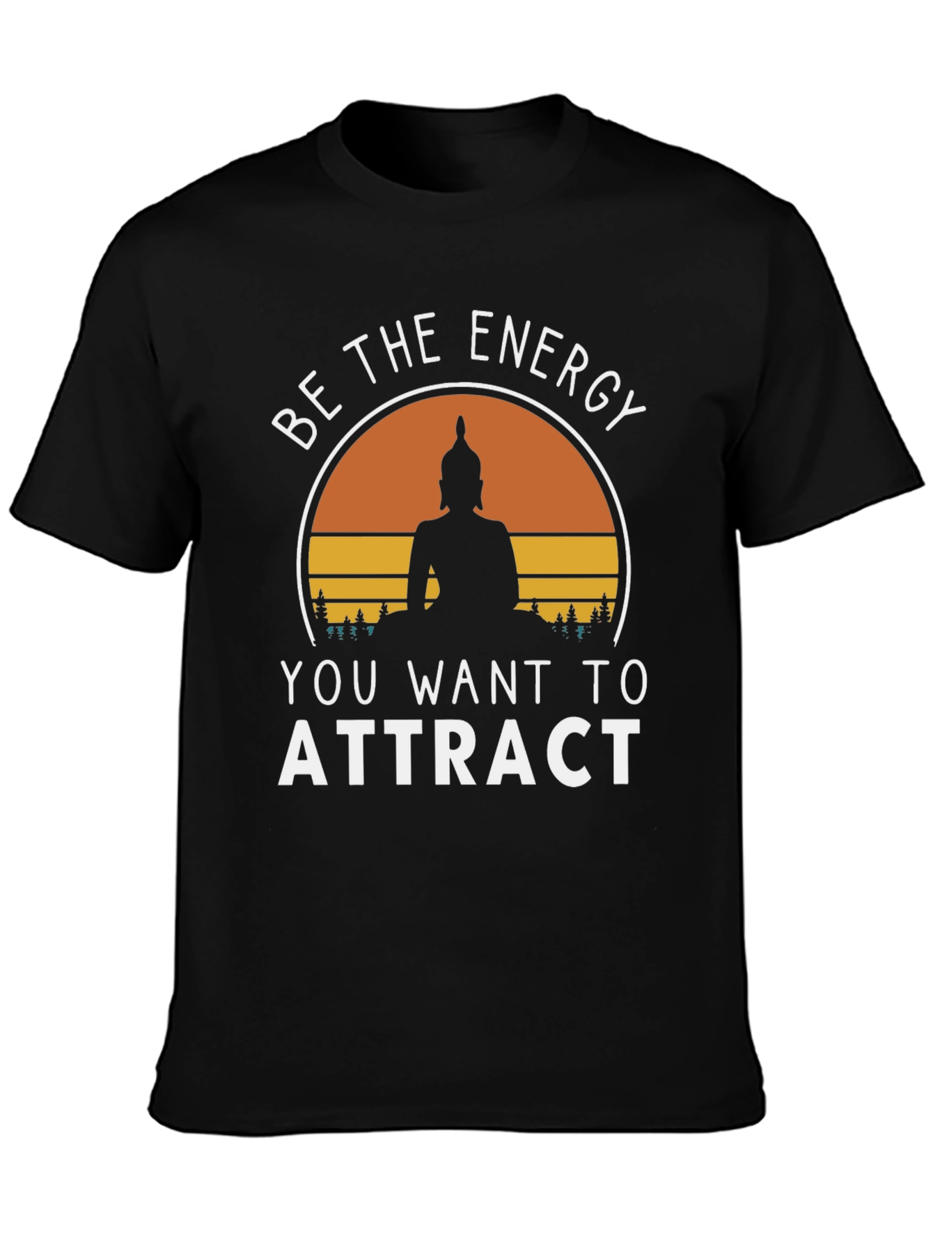 Energy Attract T-Shirt - Buddha Silhouette