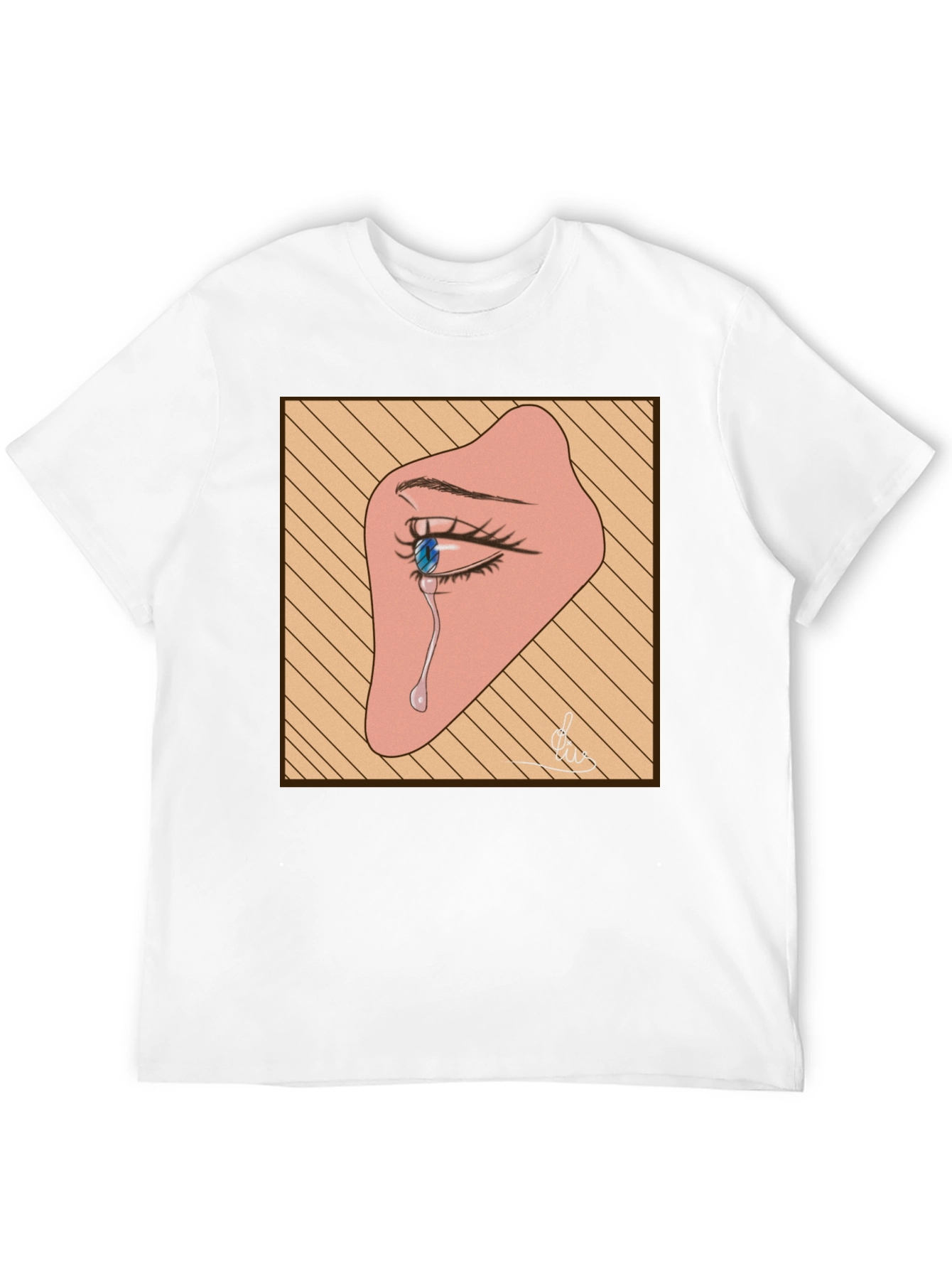 Emotional Eye Graphic Tee - Black