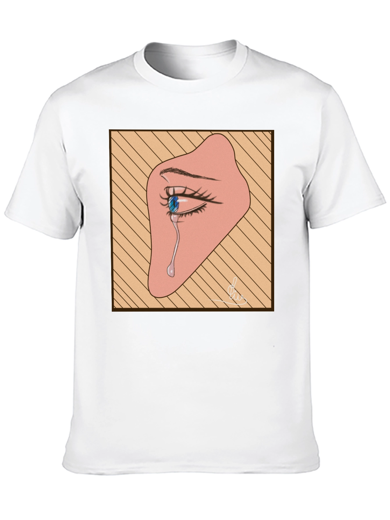 Emotional Eye Graphic Tee - Black