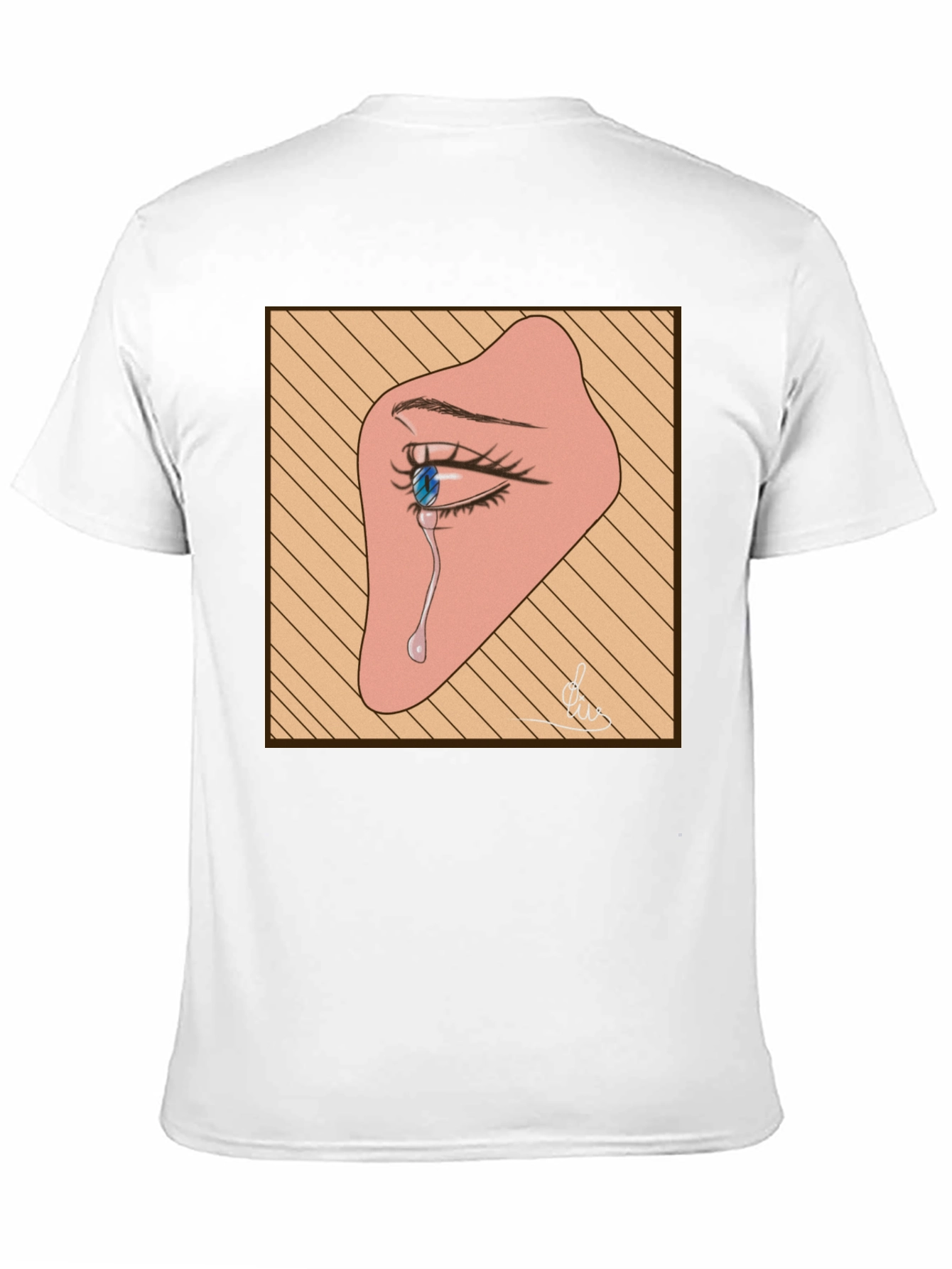 Emotional Eye Graphic Tee - Black