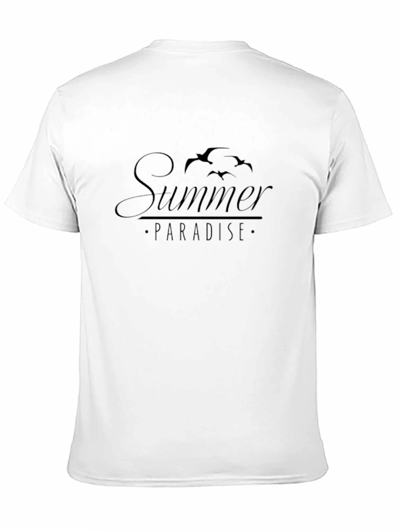Summer Paradise Black Graphic Tee