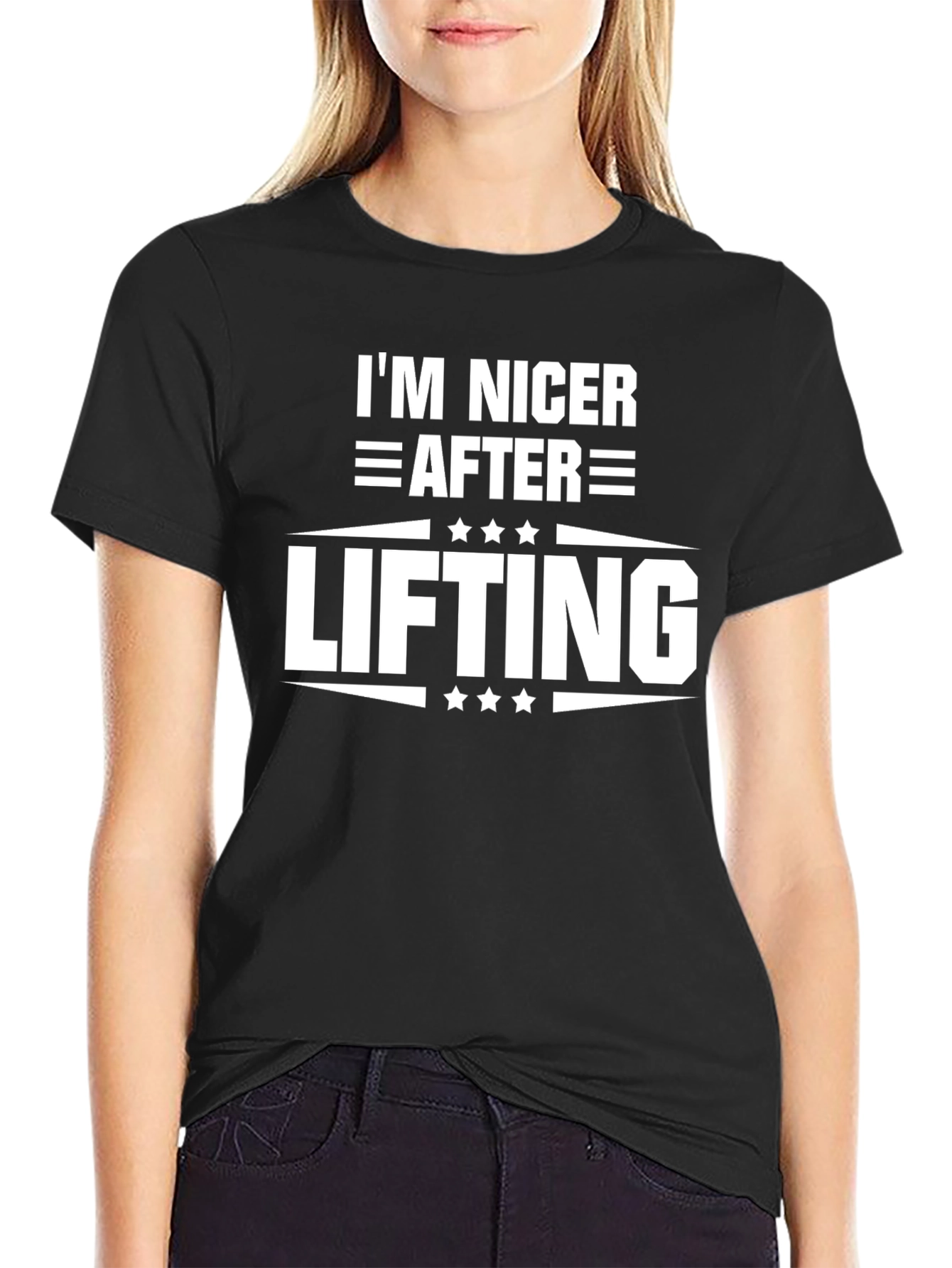 Im Nicer After Lifting Black T-Shirt