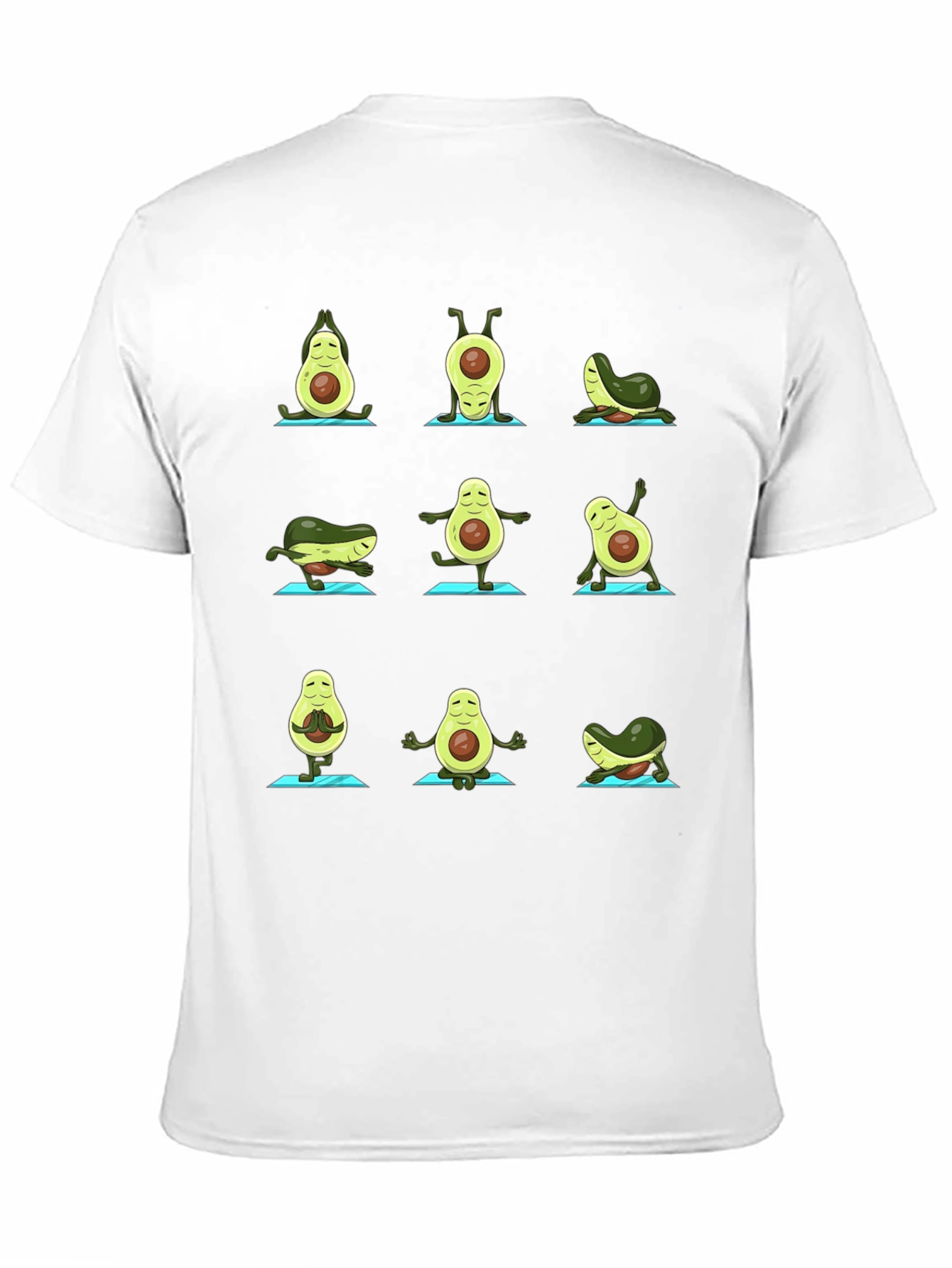 Yoga Avocado T-Shirt - Funny Fruit Graphic Tee