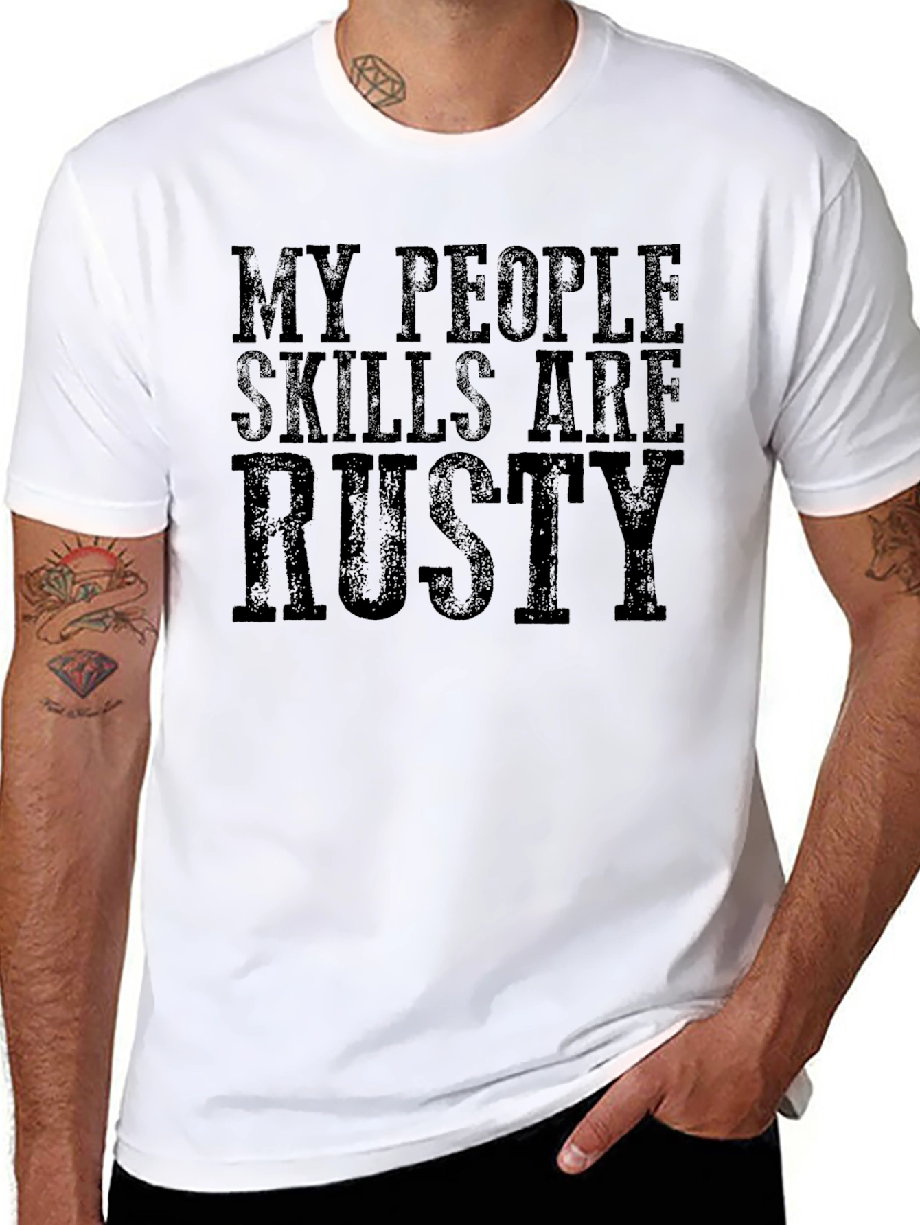 Funny My People Skills Are Rusty Graphic Tee