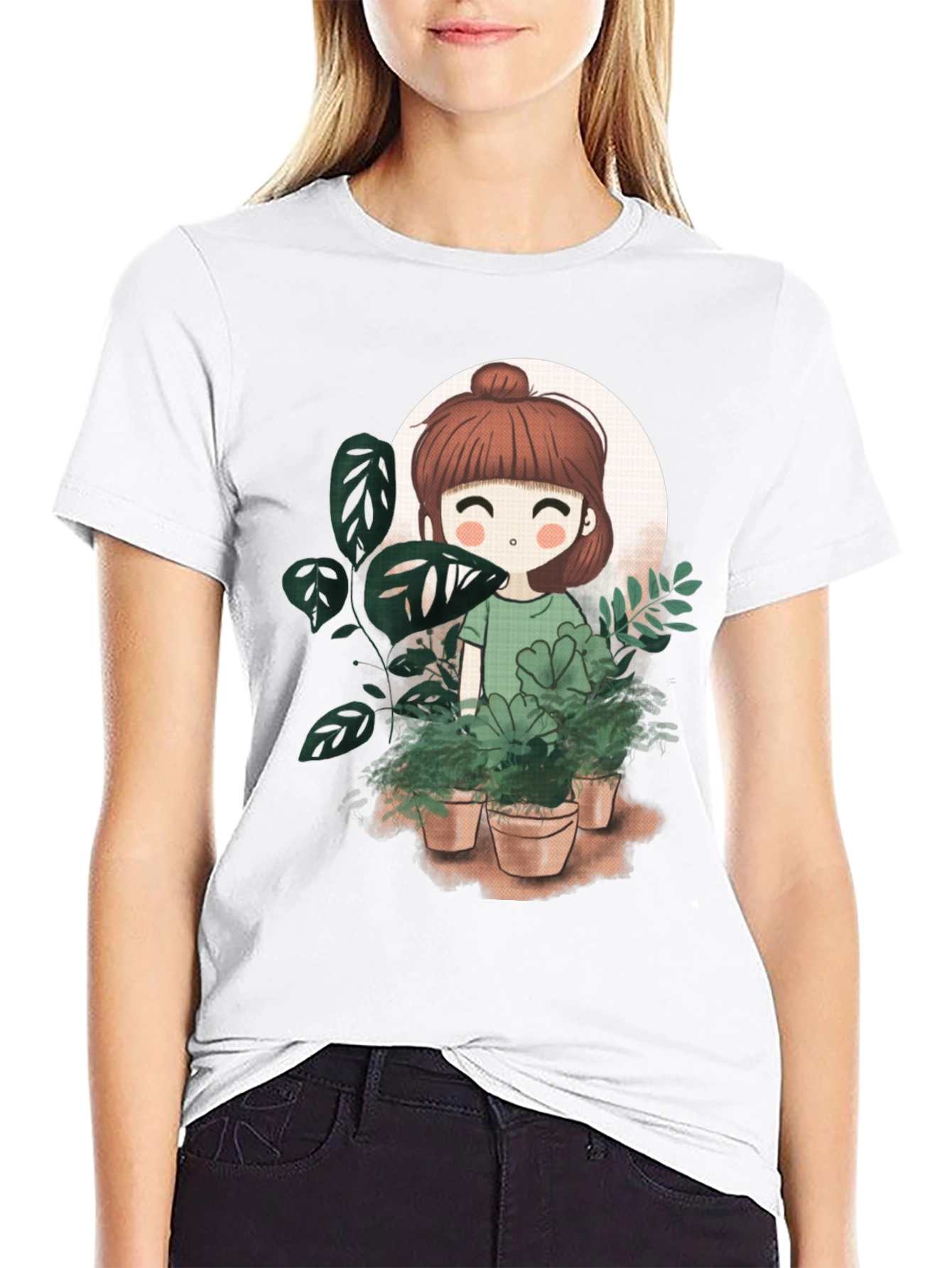 Cute Plant Girl T-Shirt