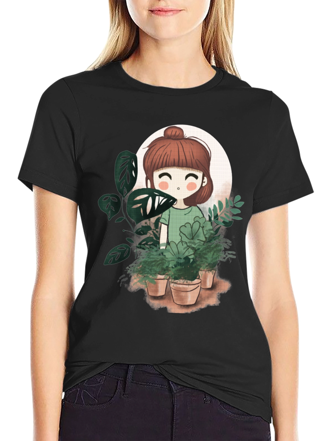 Cute Plant Girl T-Shirt