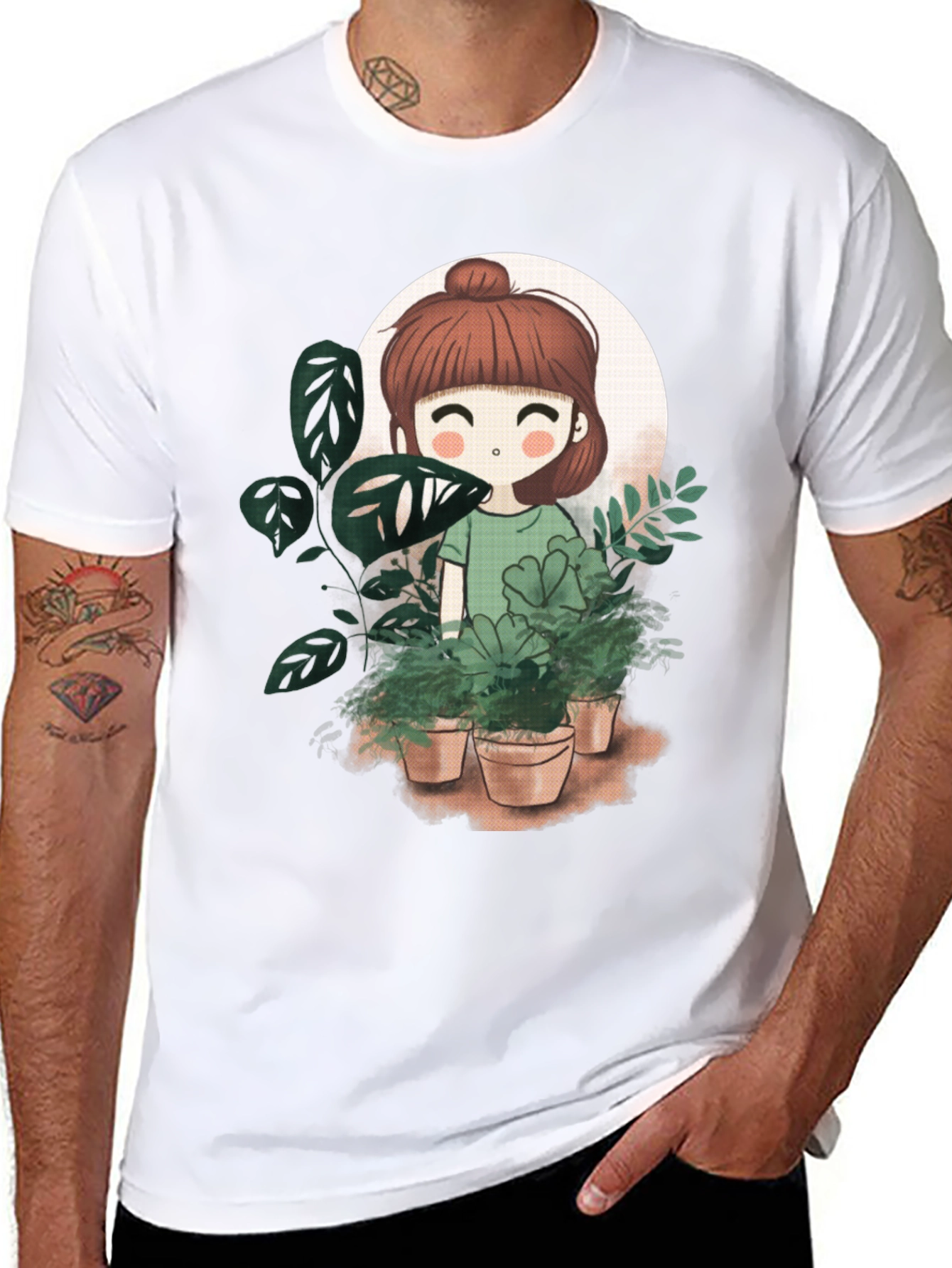 Cute Plant Girl T-Shirt